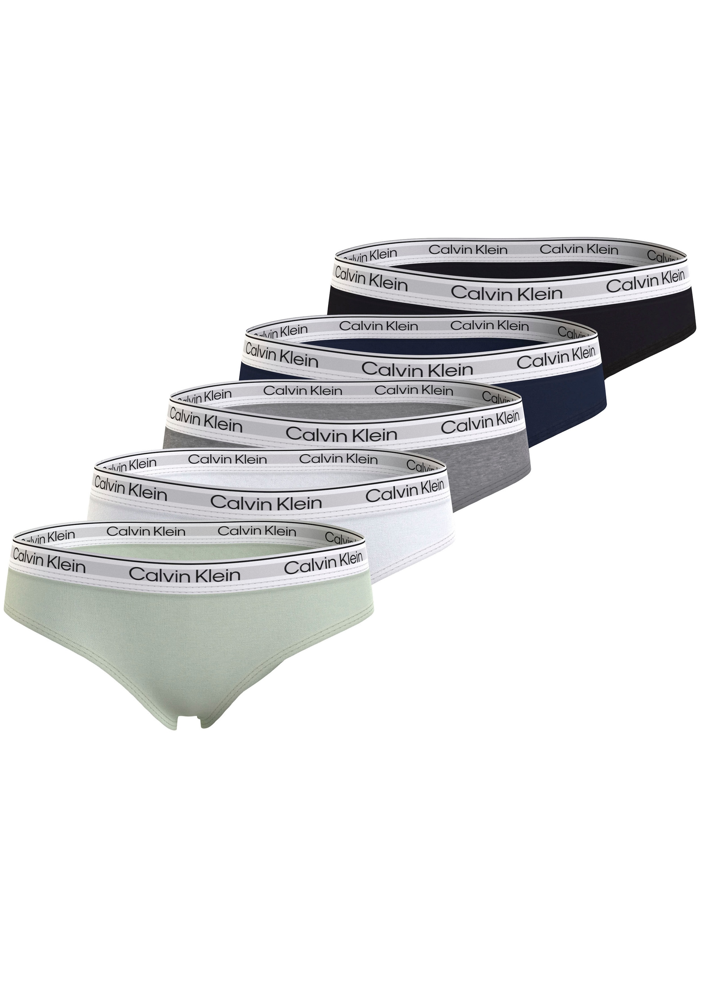 Calvin Klein Bikinislip St., | 5er-Pack), BAUR »5PK 5 mit Elastikbund BIKINI«, (Packung, sportlichem