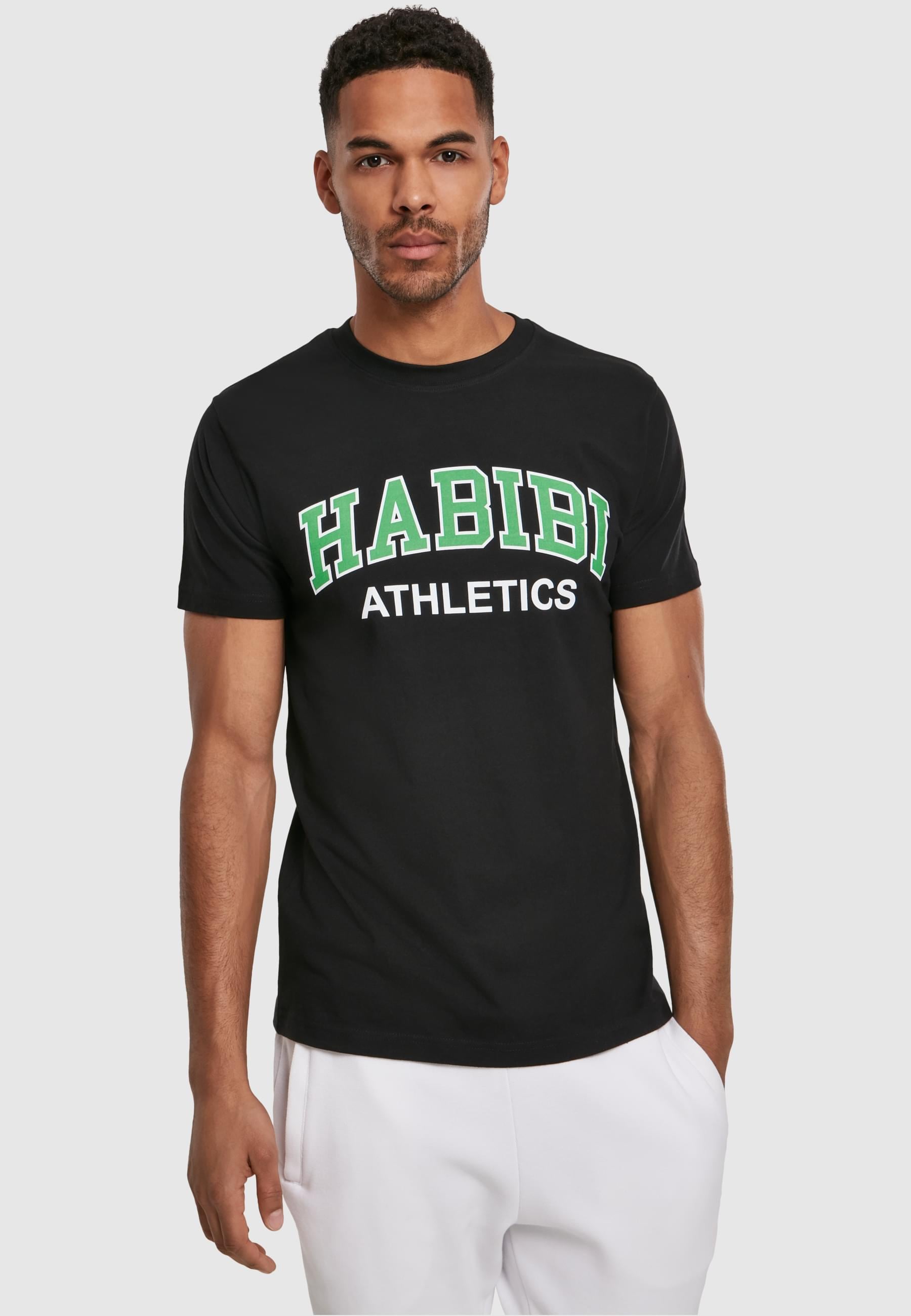MisterTee T-Shirt »MisterTee Herren Habibi Athletics Tee«, (1 tlg.)