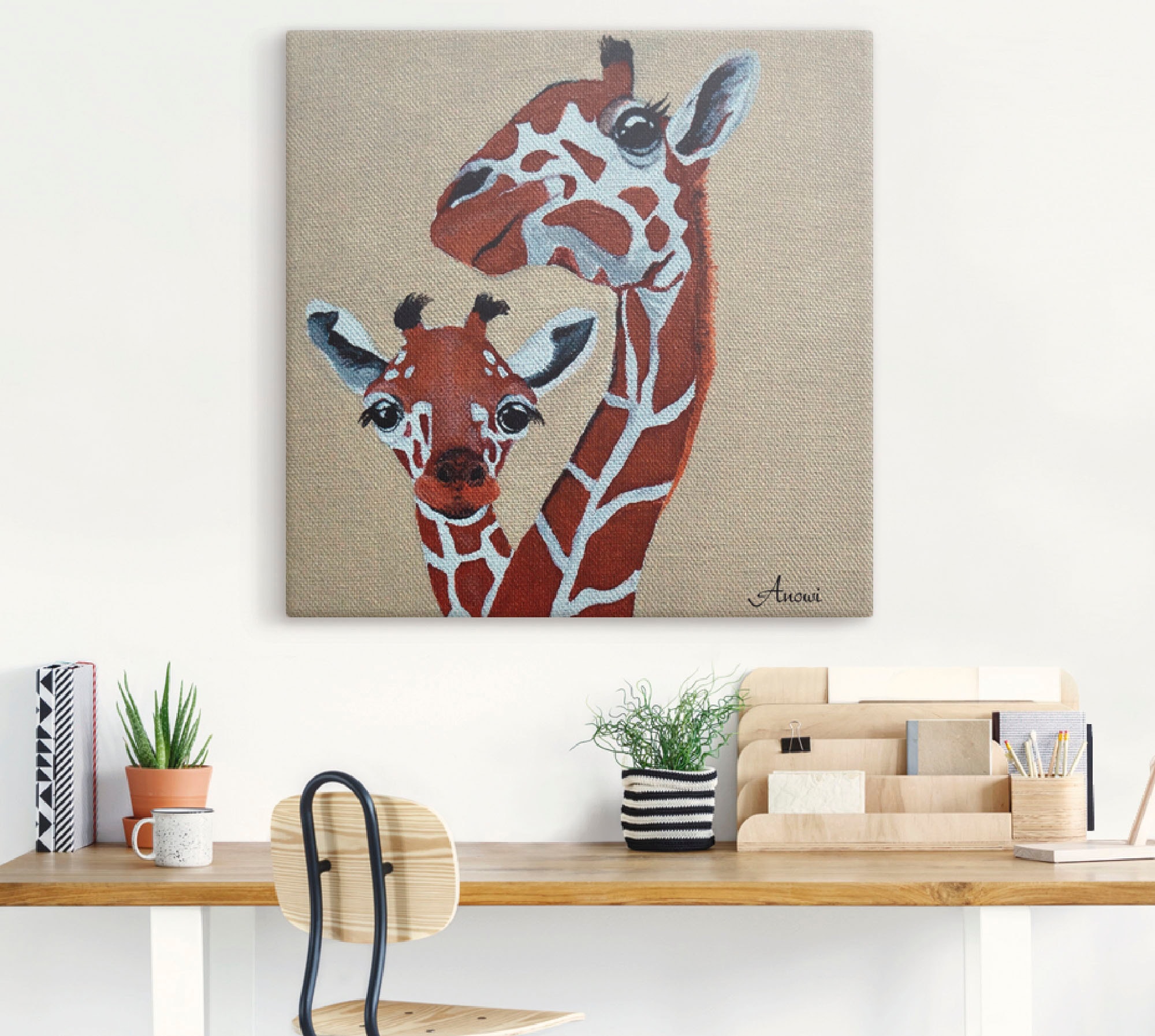 Artland Wandbild »Giraffen«, Wildtiere, (1 Poster | Größen Leinwandbild, BAUR kaufen in oder Wandaufkleber als St.), versch
