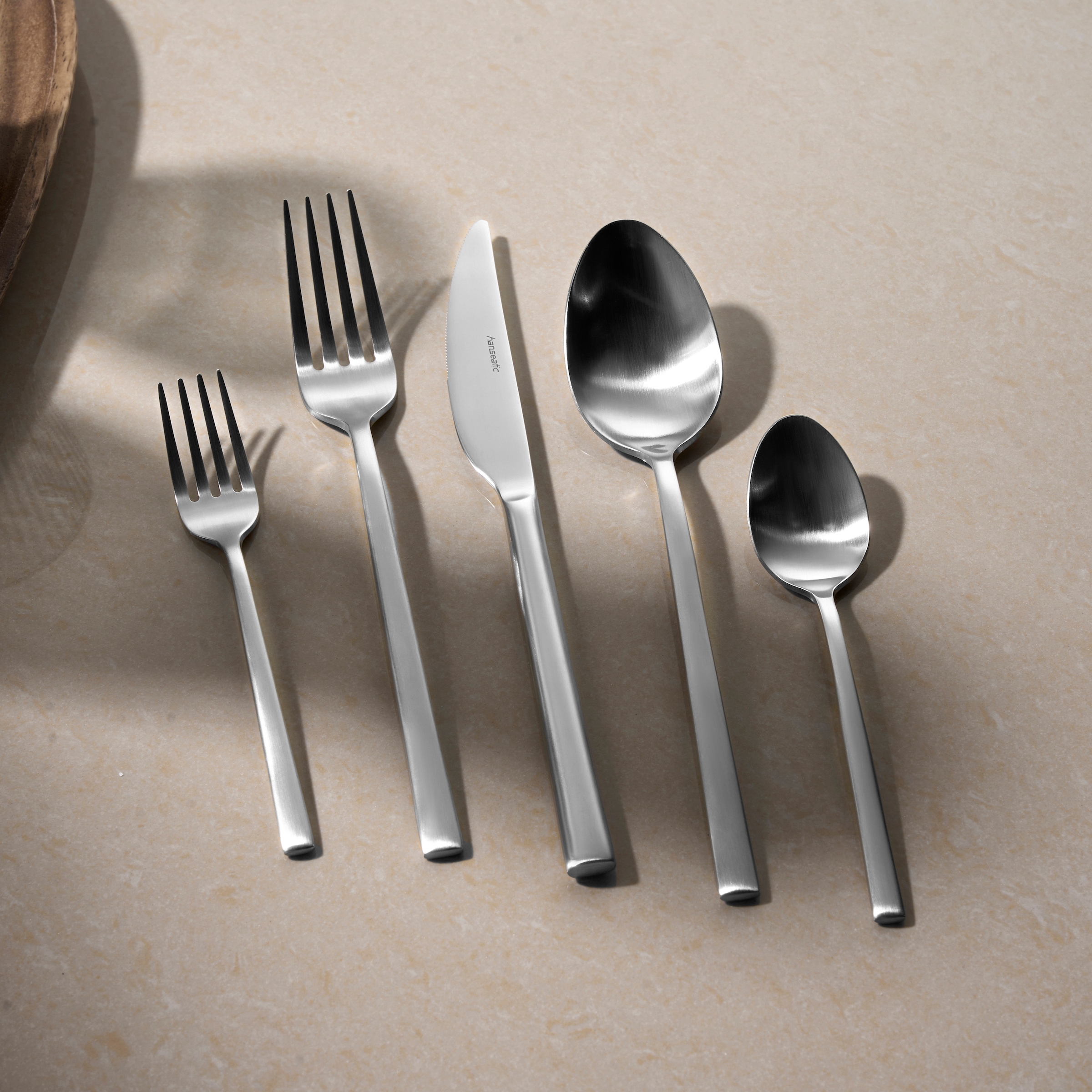 Hanseatic Besteck-Set »SMART, in matter Optik«, (Set, 30 tlg.), leichtes und minimalistisches Design
