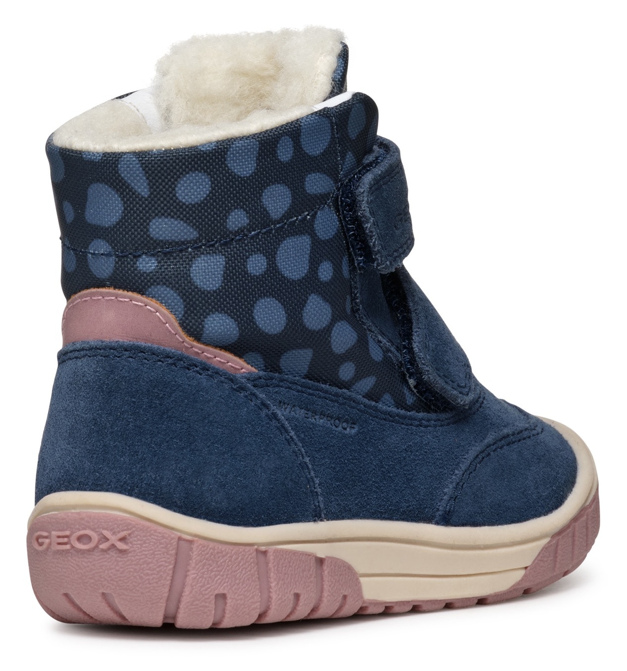 Geox Winterboots »B OMAR GIRL WPF«, Klettstiefel, Babystiefel Winterstiefel mit schönem Muster