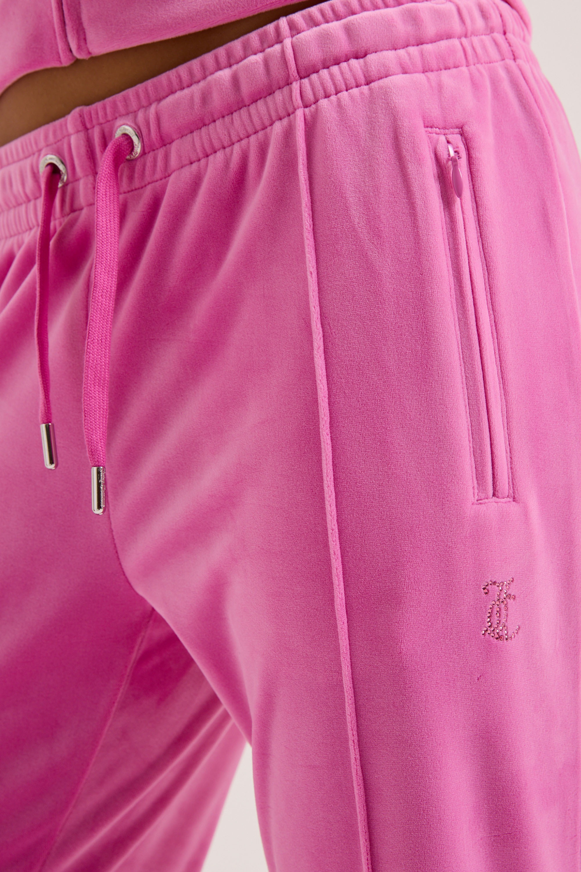 Juicy Couture Sweathose »TINA COL OUT TRACKPANT Damen«  Trainingshose Damen, Sweathose, Velour, Jogginghose mit Glitzer, Sale