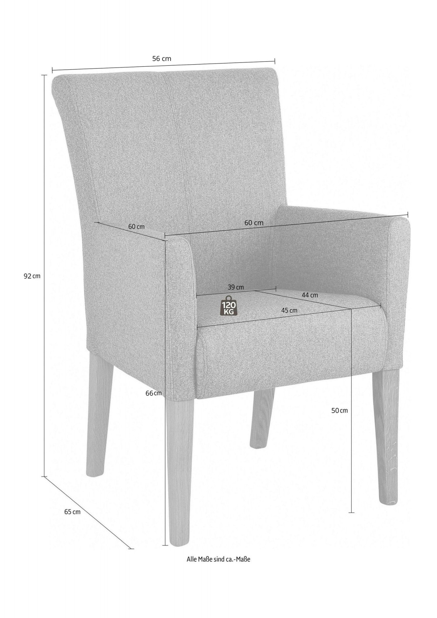 mit Armlehnstuhl Lederoptik, »Cortega«, BAUR St., Home 1 in bestellen Luxus-Microfaser affaire Esszimmerstuhl | Knopfheftung