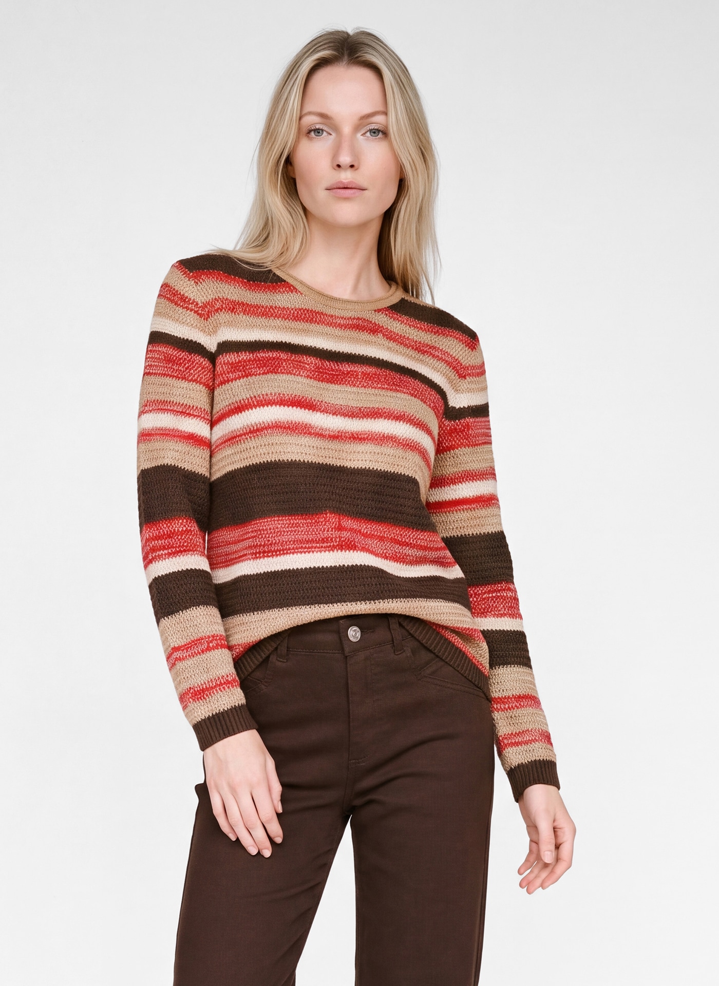 Rabe Strickpullover im Streifen-Look