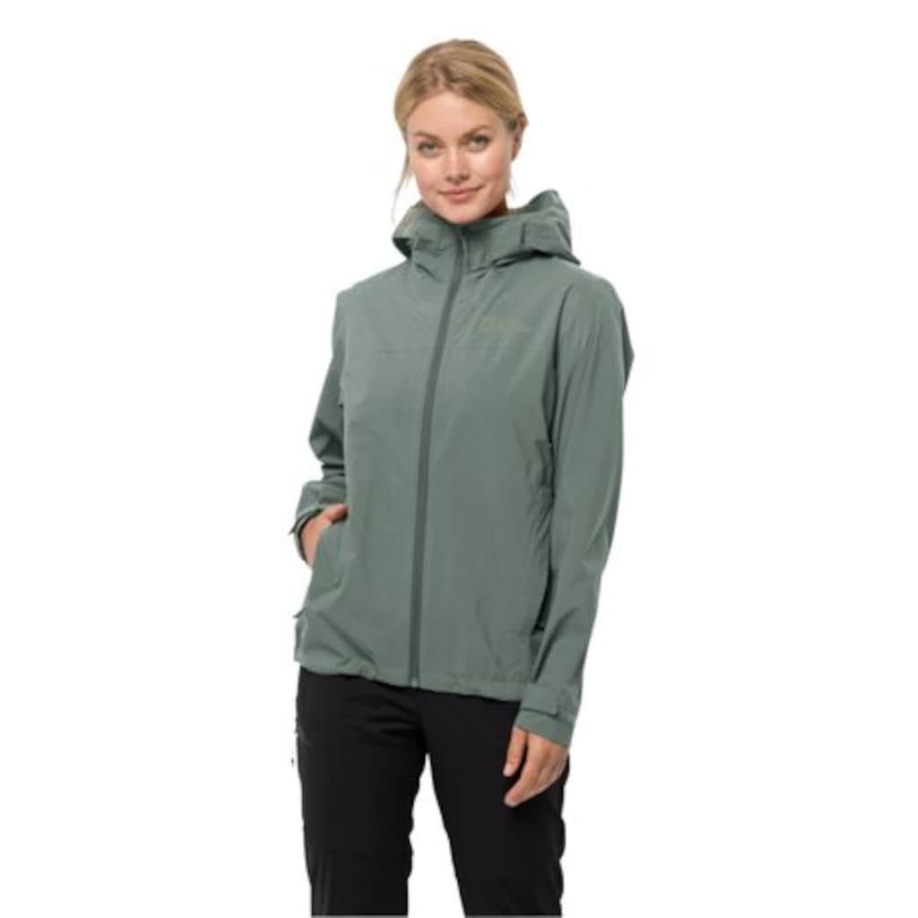 Jack Wolfskin Funktionsjacke »ELSBERG 2.5L JKT W«, mit Kapuze, wasserdicht