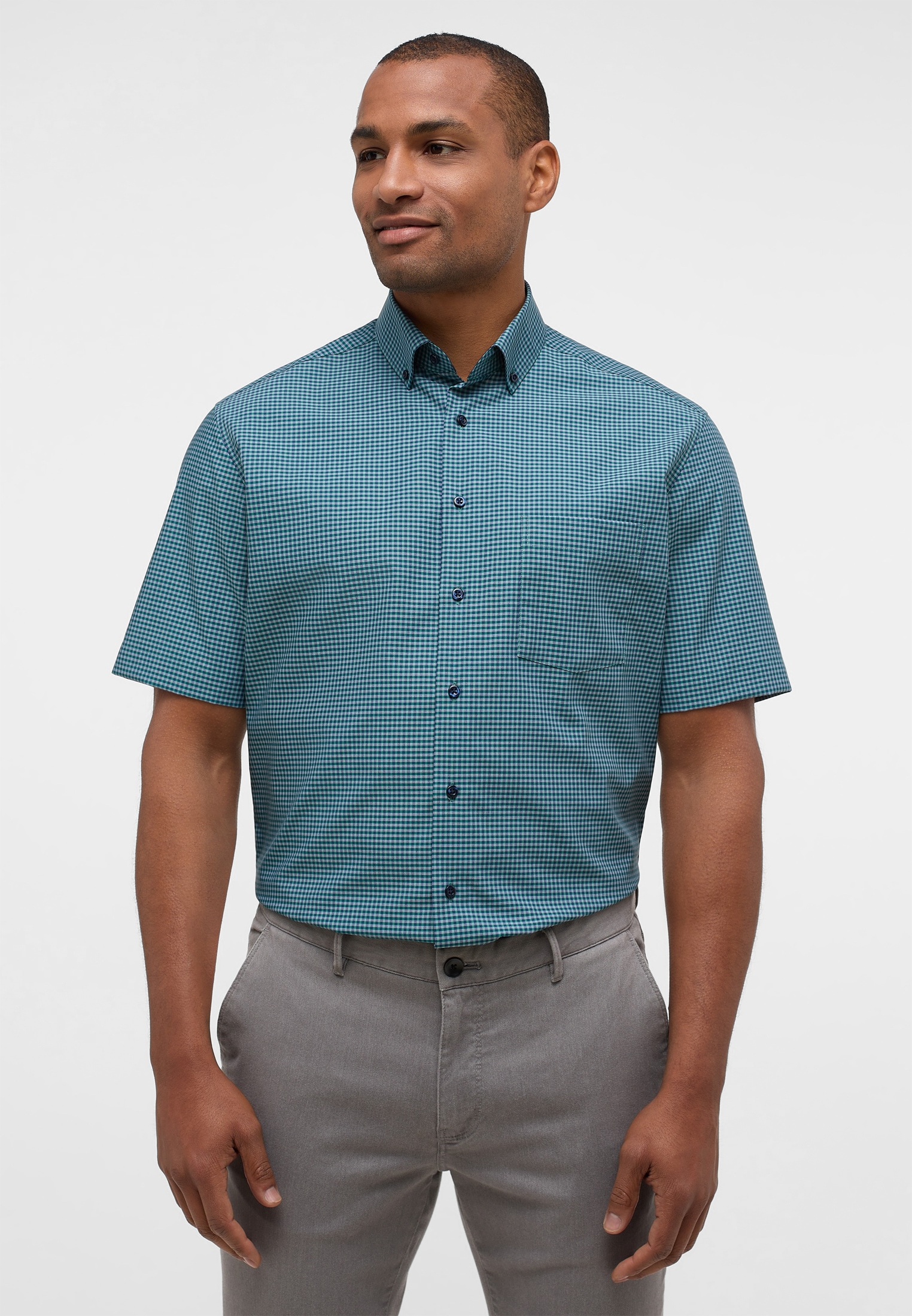Eterna Kurzarmhemd "MODERN FIT", NON IRON (bügelfrei) günstig online kaufen