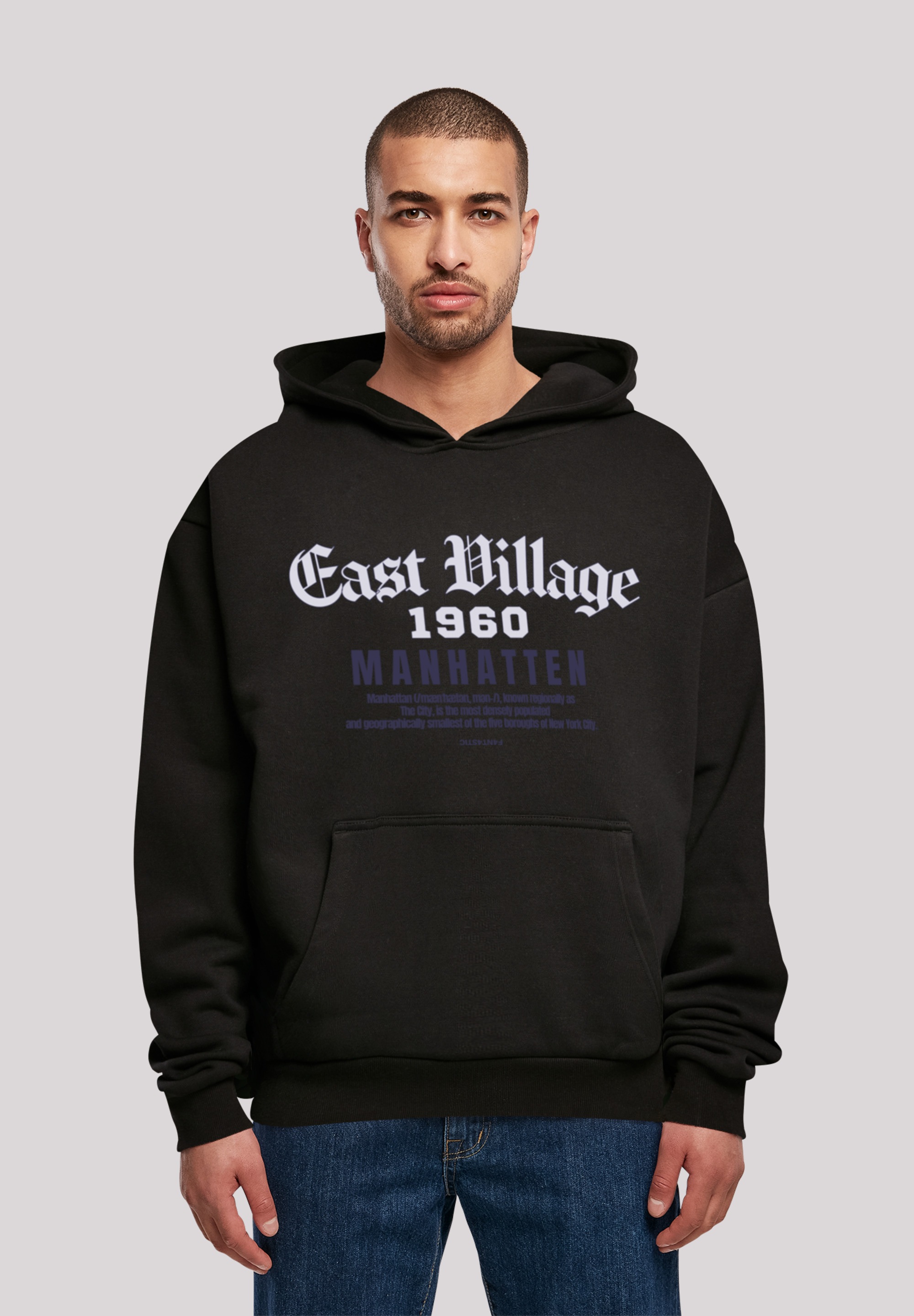 F4NT4STIC Kapuzenpullover "East Village Manhatten OVERSIZE HOODIE", Print