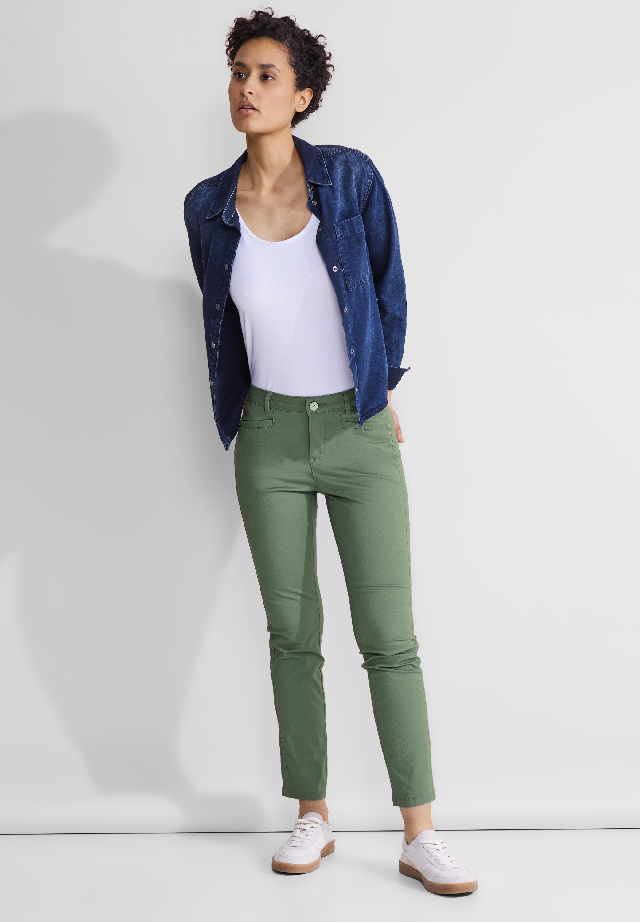 STREET ONE Stoffhose, Middle Waist