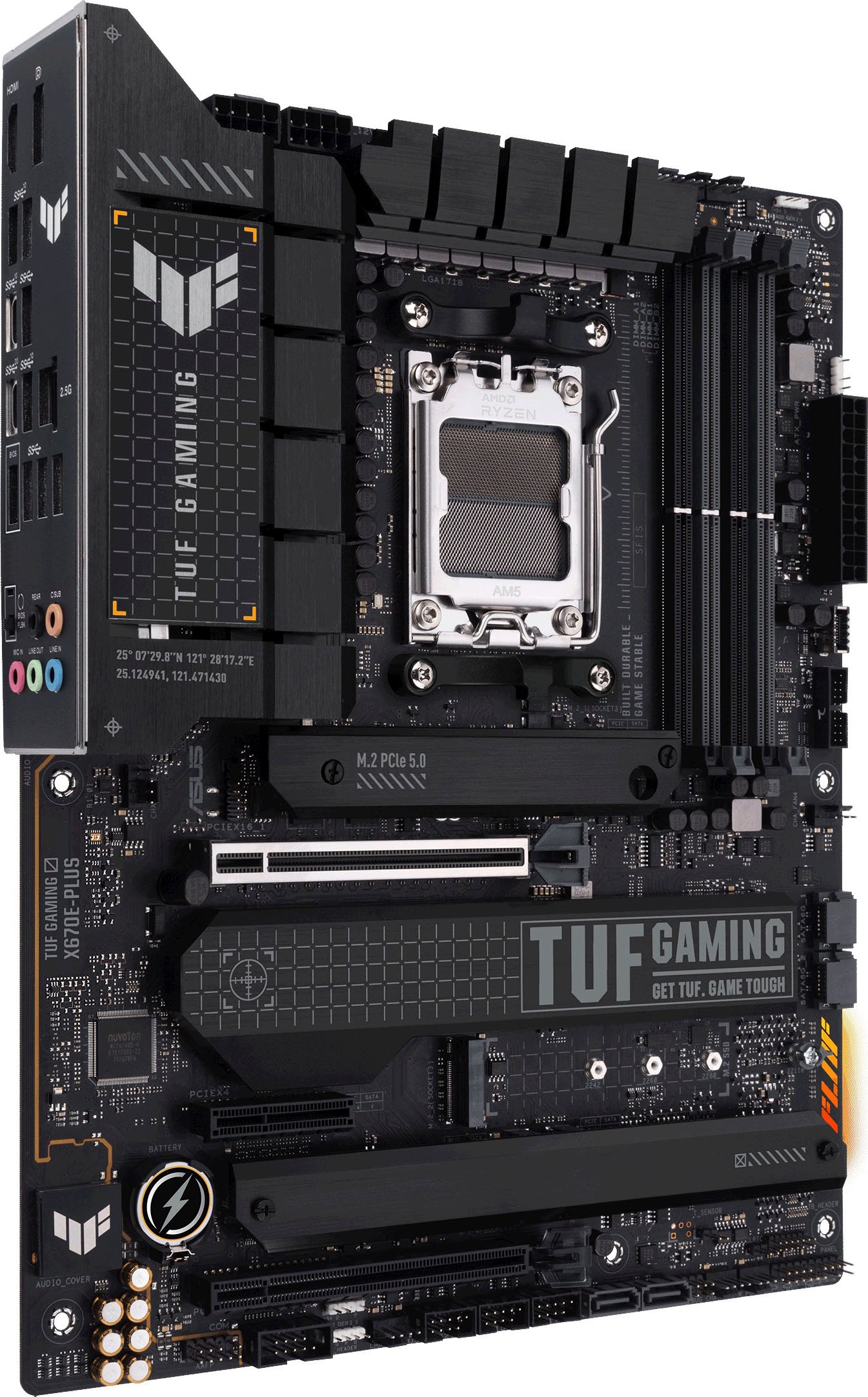 Asus Mainboard »TUF GAMING X670E-PLUS«, Ryzen 7000, ATX, PCIe 5.0, DDR5-Speicher, 4x M.2, USB 3.2 Gen