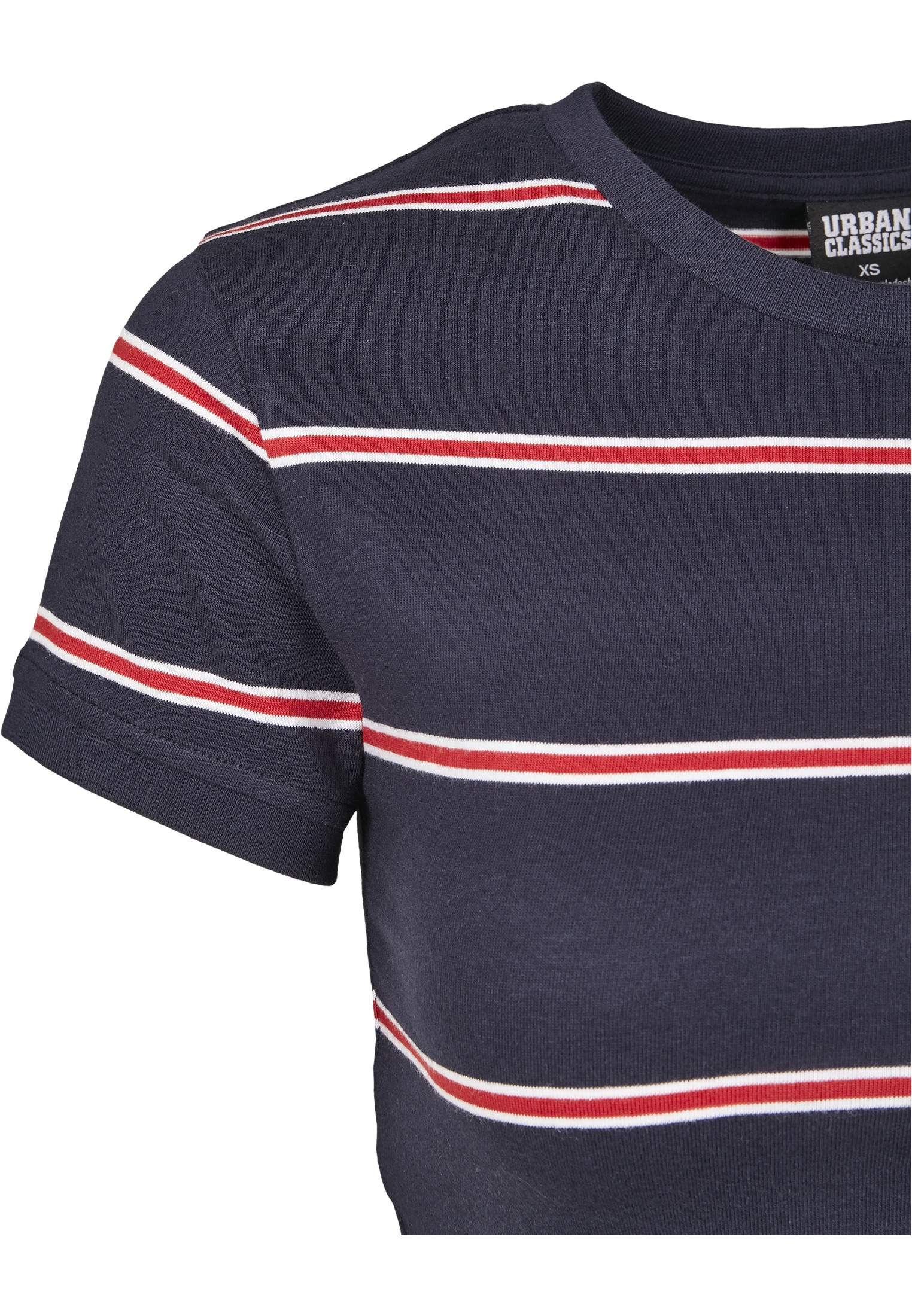 URBAN CLASSICS Stripe online Tee«, Skate »Damen (1 Cropped | bestellen tlg.) T-Shirt Yarn BAUR Ladies Dyed