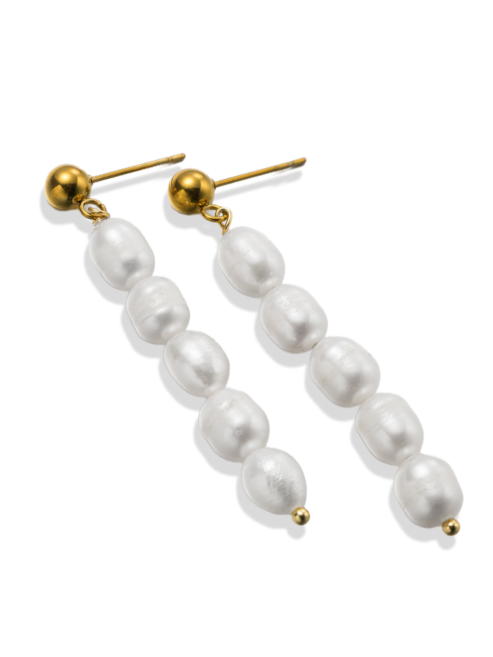 Aniston JEWELRY & WATCHES Paar Ohrstecker »Schmuck Geschenk Edelstahl Ohrschmuck Ohrringe Perlen« Made in Germany - mit Süßwasserzuchtperle