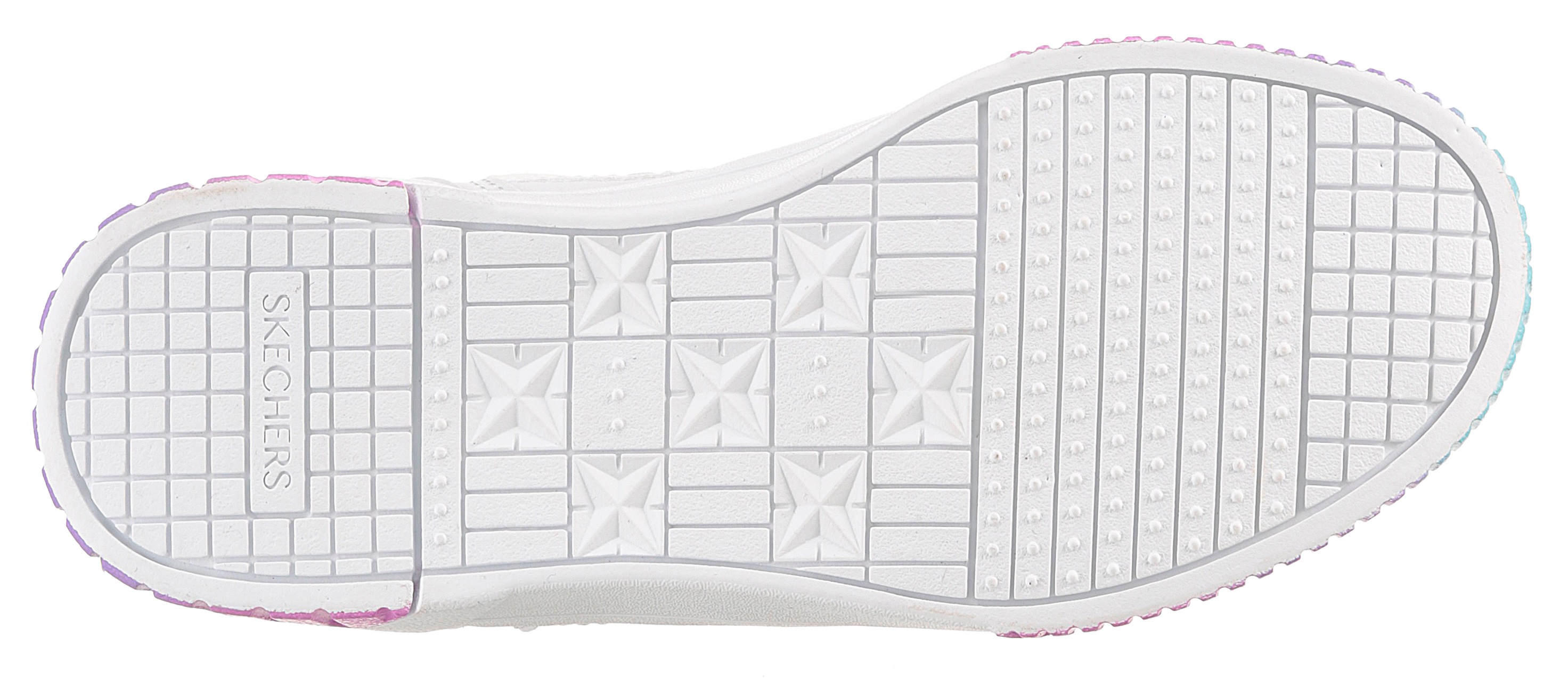 Thumbnail - Skechers Sneaker "JADE-SOFT GLOW", Schnürschuh mit Regenbogenlaufsohle, Größenschablone zum Download