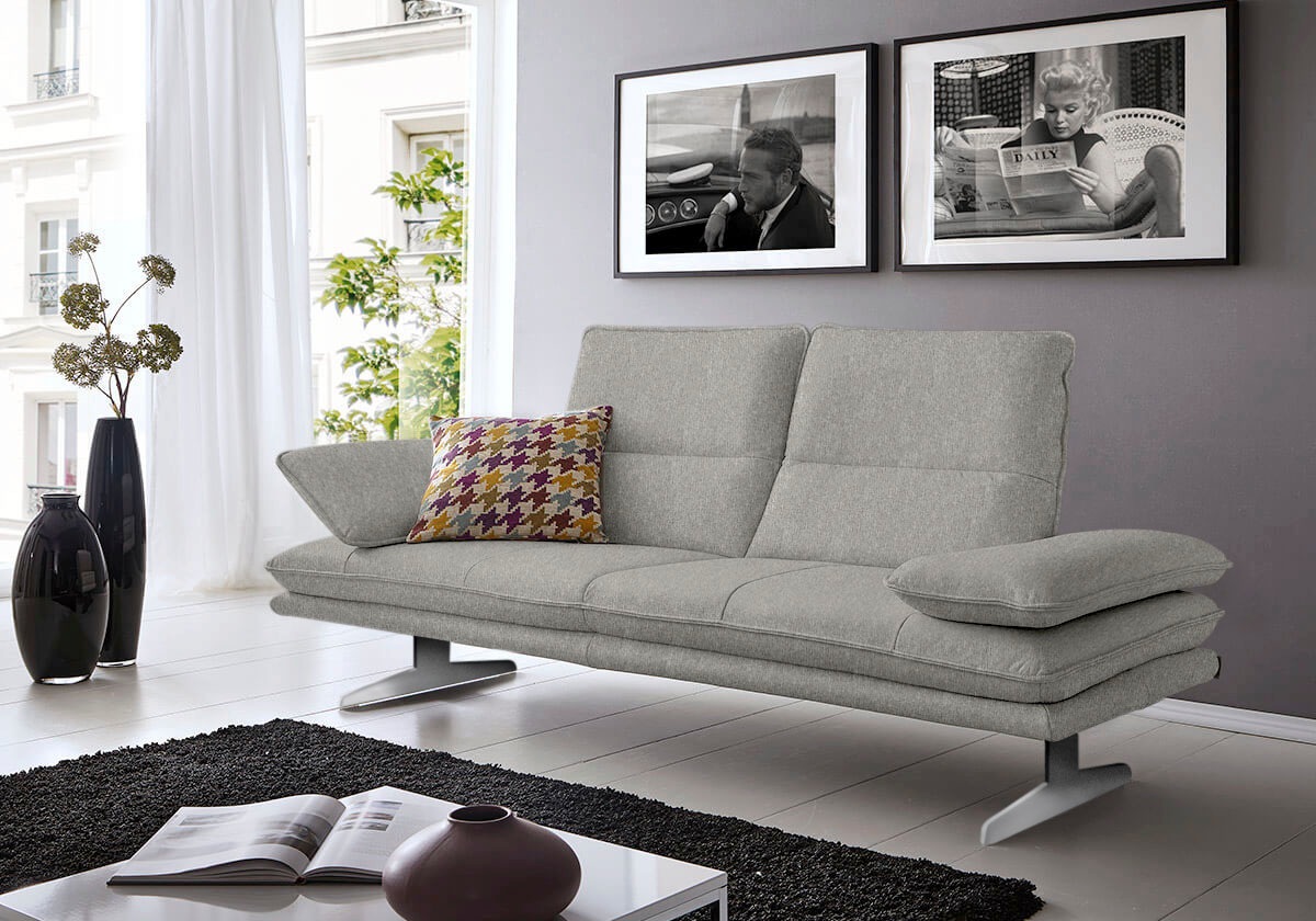 W.SCHILLIG 2-Sitzer »broadway, Designsofa mit tollem Sitzkomfort«, Sitztiefenverstellung, Kopfteil- & Seitenteilverstellung, Breite 216cm