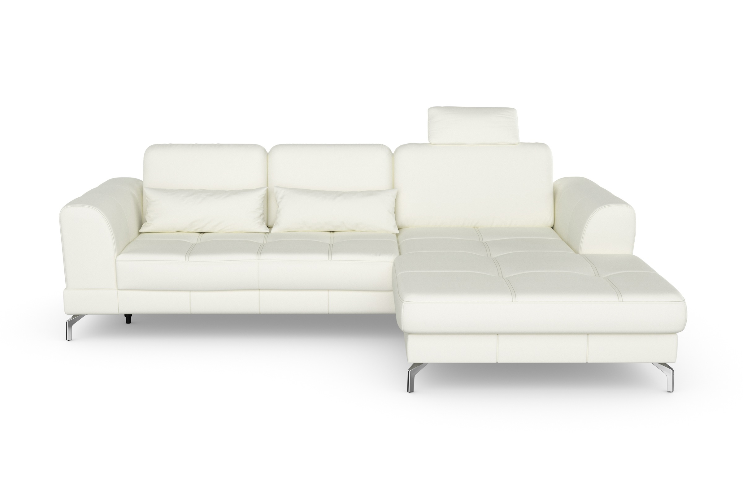 sit&more Ecksofa »Bendigo L-Form«, inklusive Sitztiefenverstellung, Bodenfreiheit 12 cm, in 2 Fußfarben