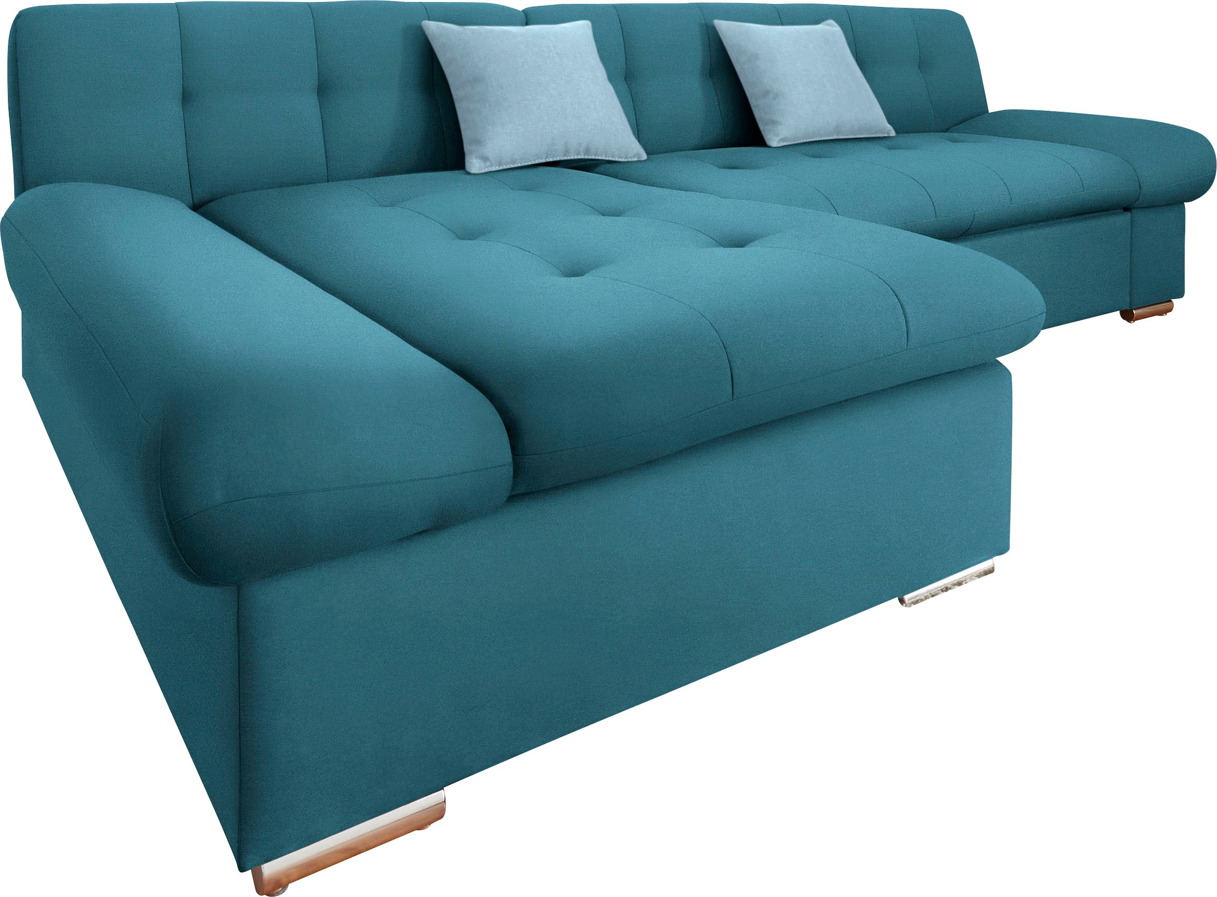 TRENDMANUFAKTUR Ecksofa "Reggae II, moderne Optik, Armteilverstellung, B/T günstig online kaufen