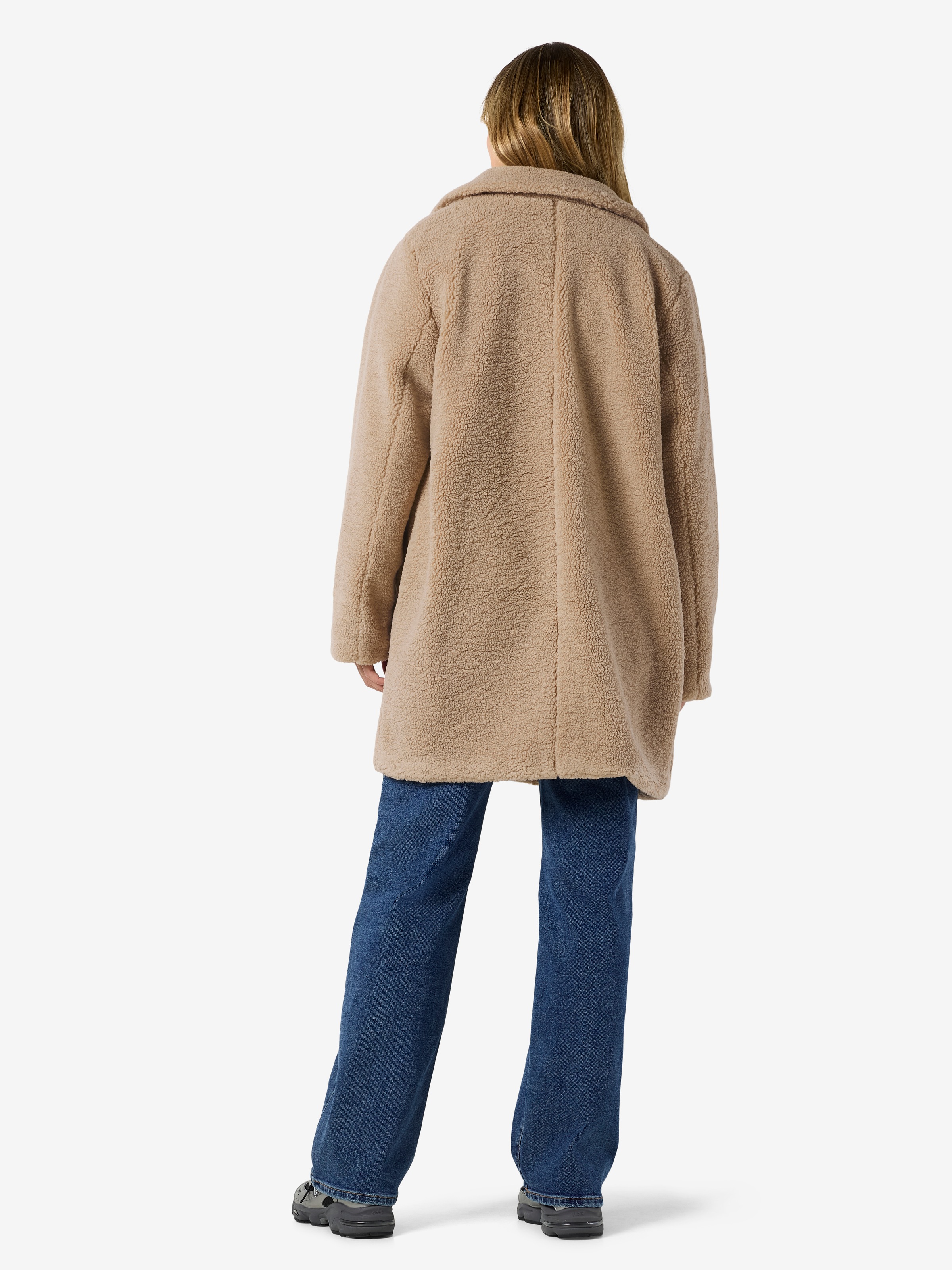 Noisy may Kurzmantel »NMNATI TEDDY COAT NOOS« Kunstfaser
