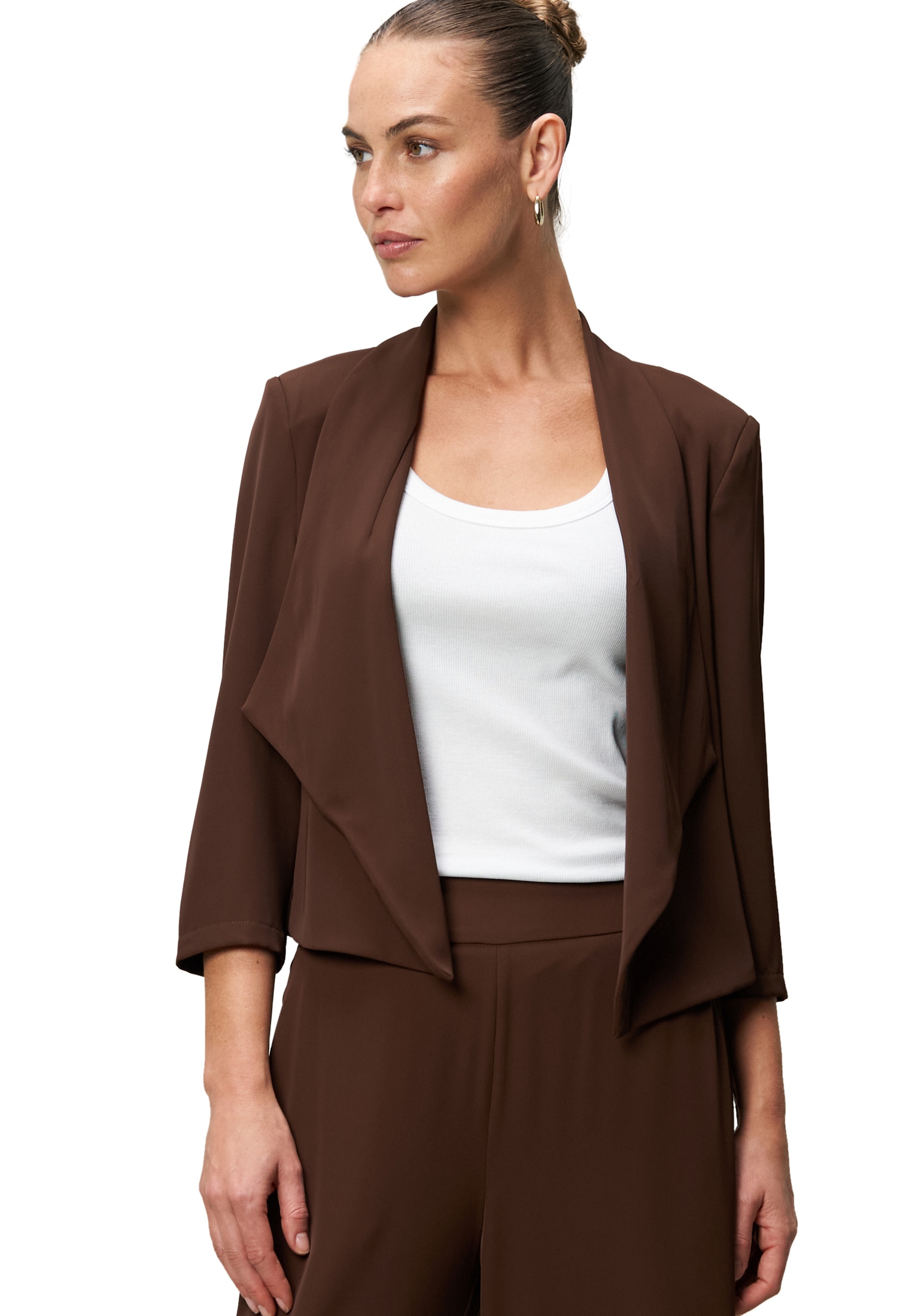 Zero Jackenblazer "zero Damen Blazer offener Style", Plain/ohne Details günstig online kaufen