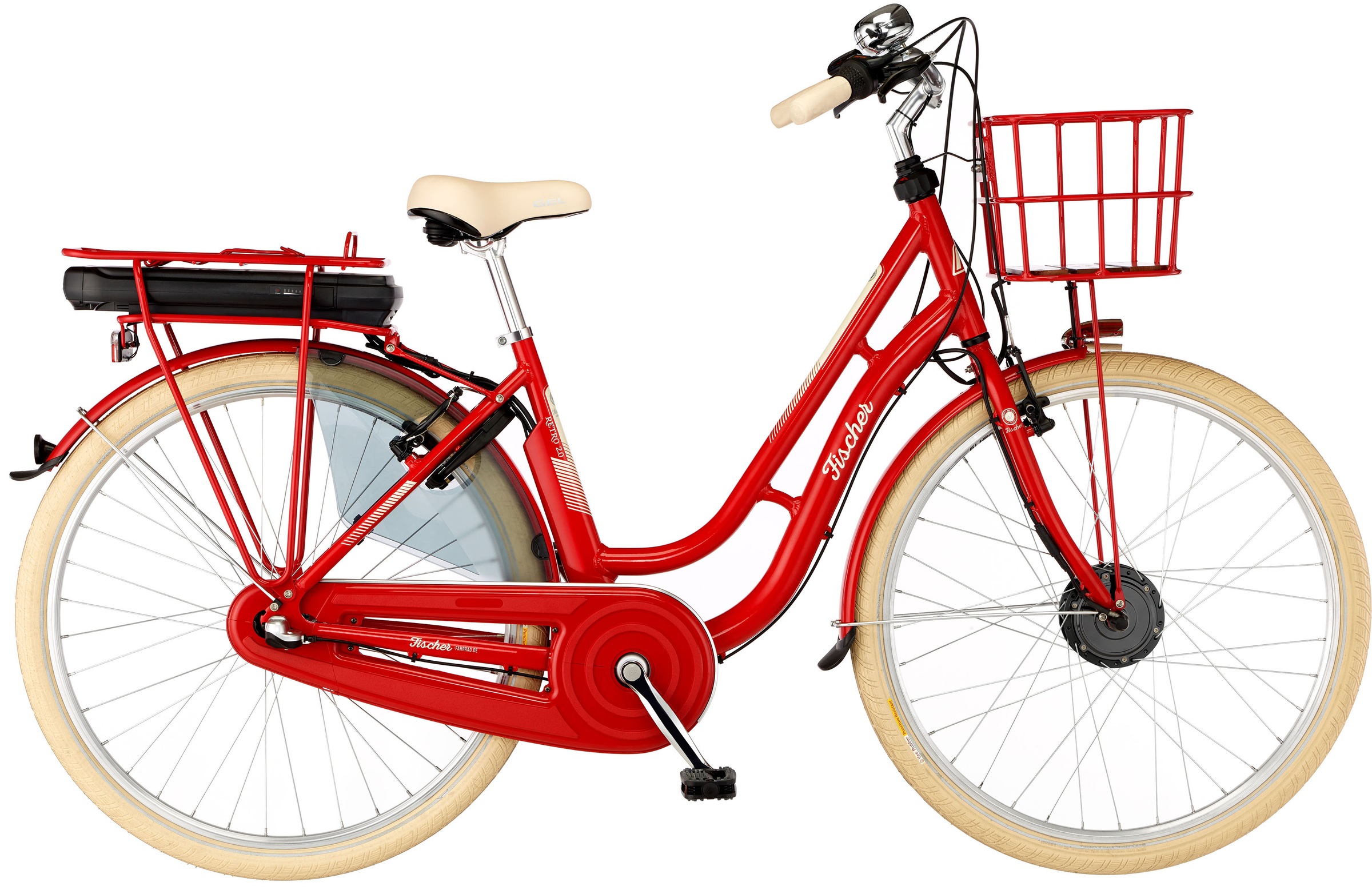 FISCHER Fahrrad E-Bike "CITA RETRO 2.1 317", 3 Gang, Shimano, Nexus, Pedelec, Elektrofahrrad für Damen u. Herren