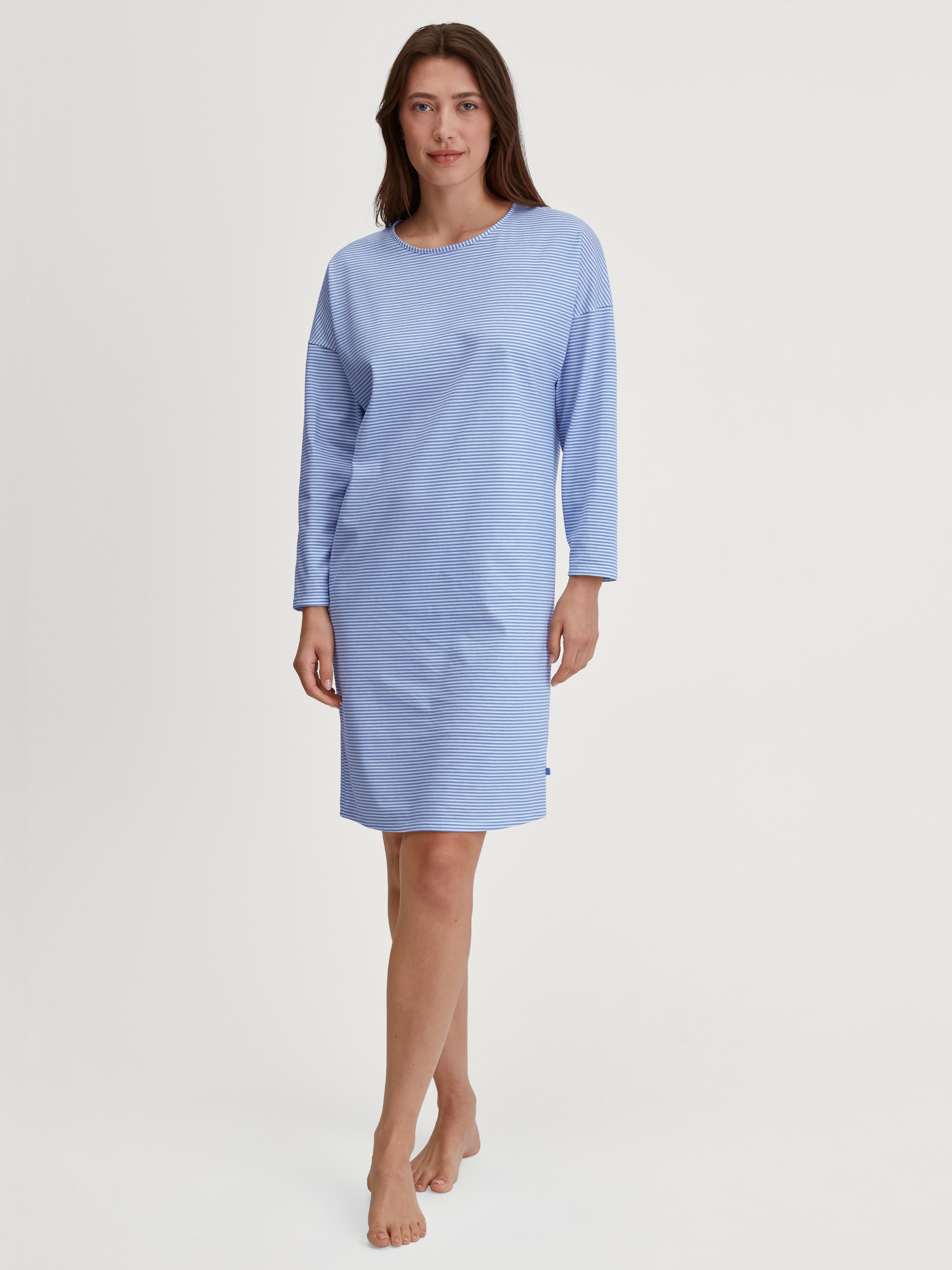 CALIDA Nachthemd "Lovely Nights", Langarm, Rundhals, Pure Cotton, Single Je günstig online kaufen