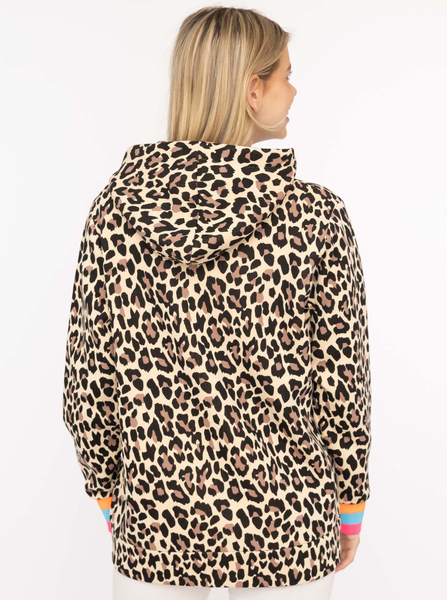Zwillingsherz Kapuzensweatjacke ""Leo Neon Kante"", neonfarbenen Bündchen u günstig online kaufen