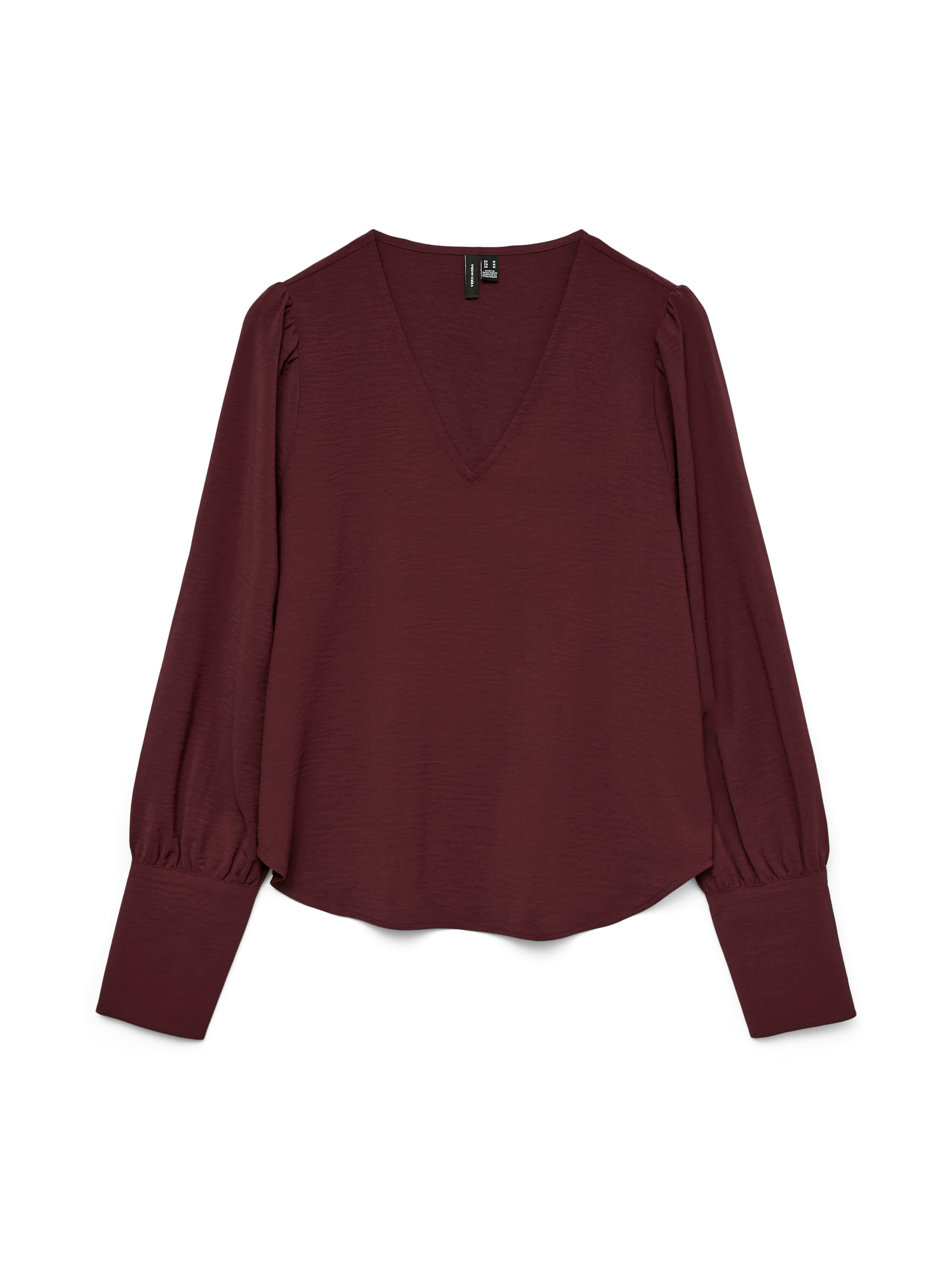 Vero Moda Langarmbluse »VMESME LS V-NECK TOP WVN GA«