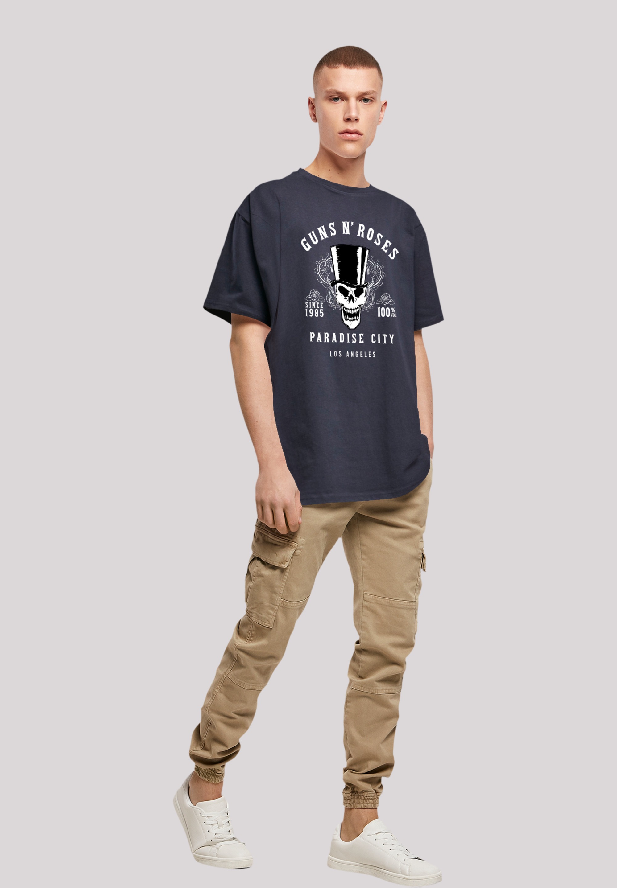 F4NT4STIC T-Shirt »Guns 'n' Roses Whiskey Label Rock Band«, Premium Qualität