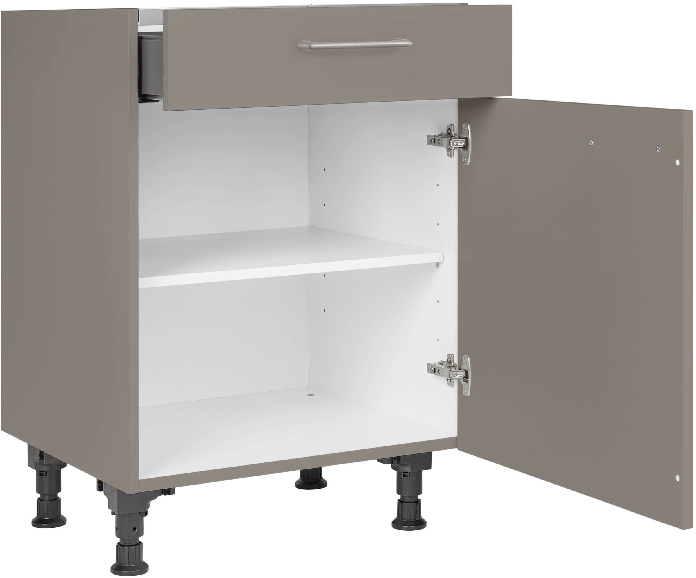 nobilia Kochfeldumbauschrank ""Laser", mit Schukasten und Tür, Ausrichtung günstig online kaufen