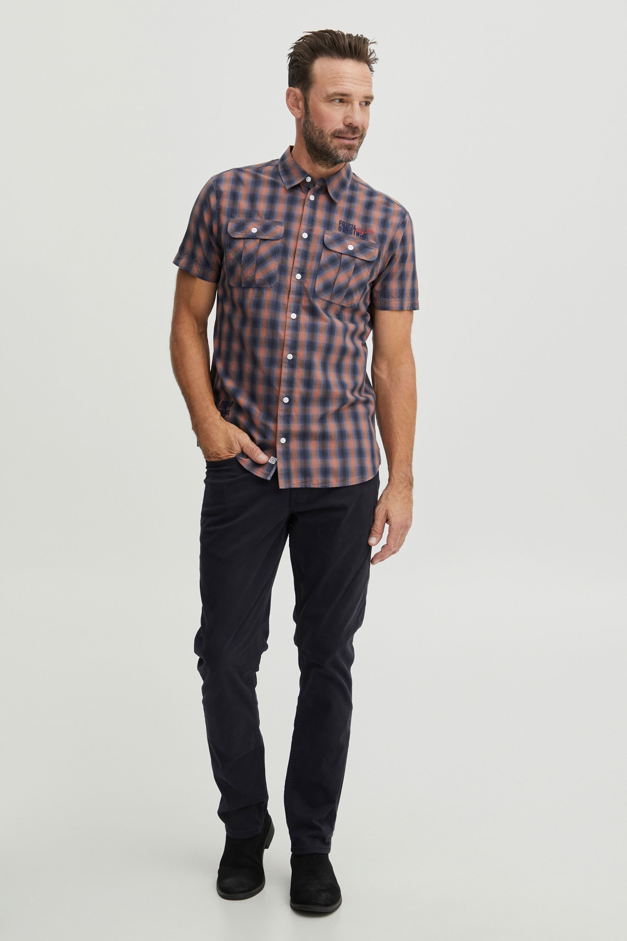 FQ1924 Kurzarmshirt "Kurzarmhemd FQSamir" günstig online kaufen