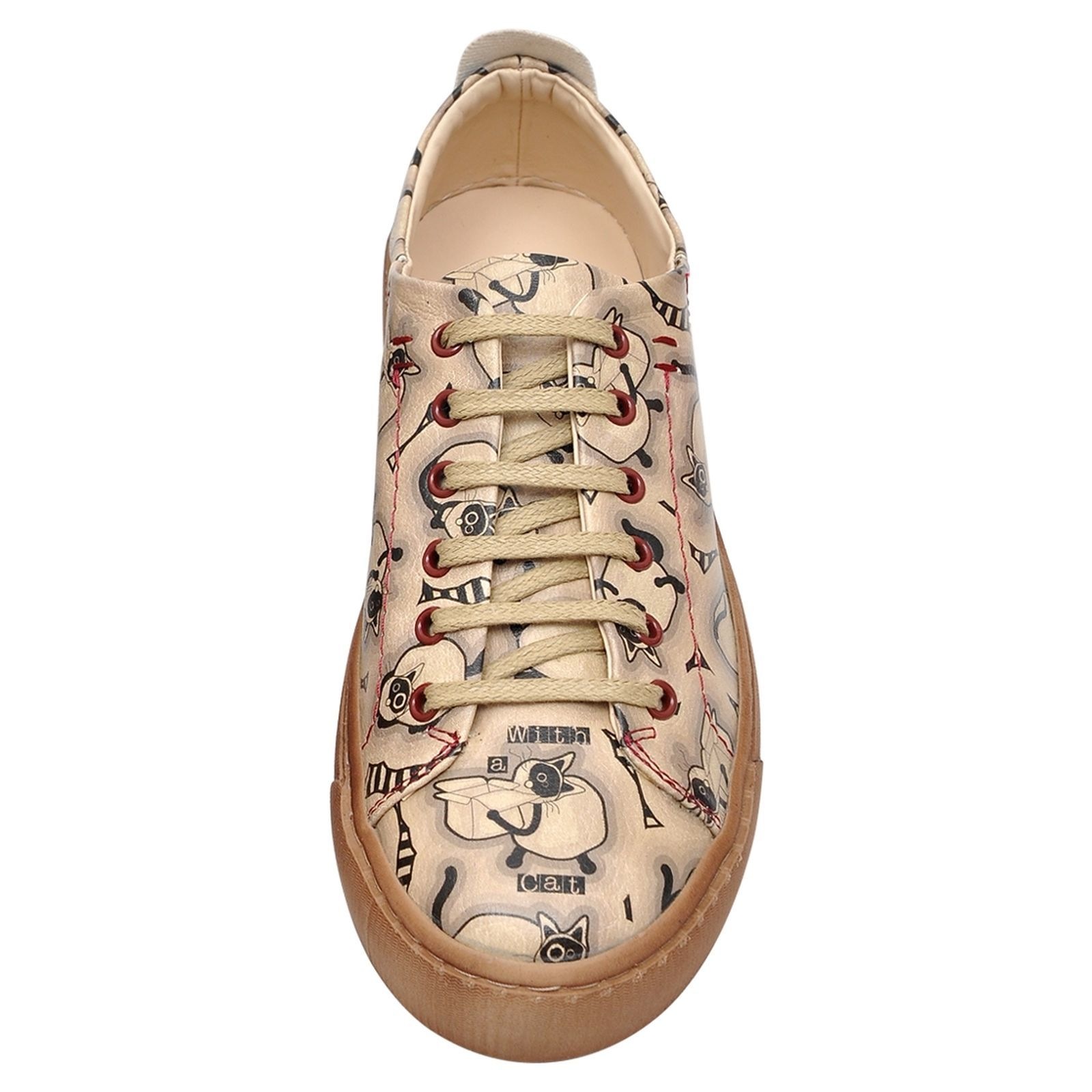 DOGO Sneaker »Sneaky Schnürsneaker Life Is Better With A Cat Damen Sneaker«  Handgefertigt