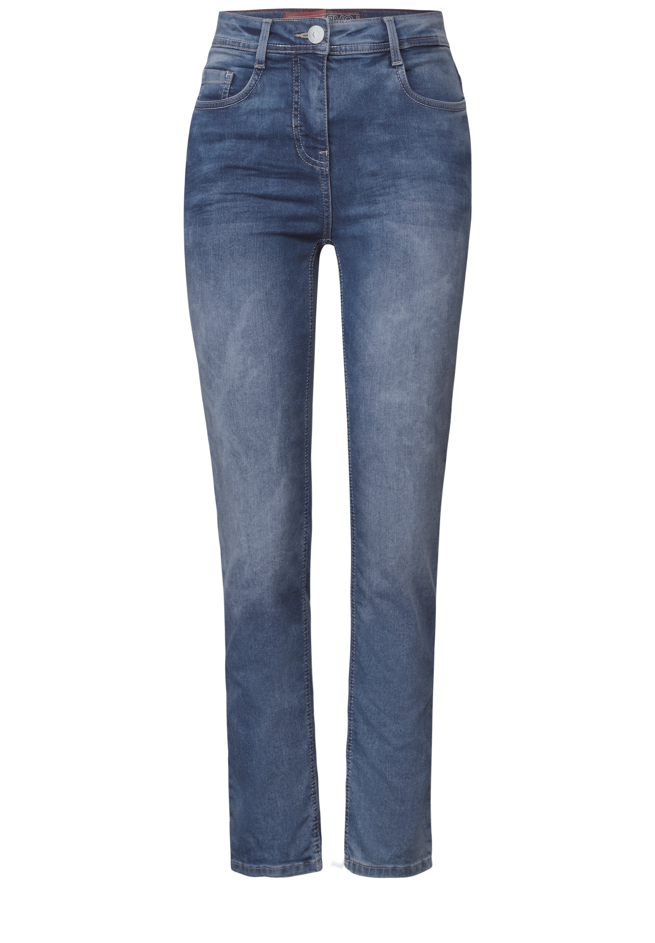 Cecil Gerade Jeans, High Waist