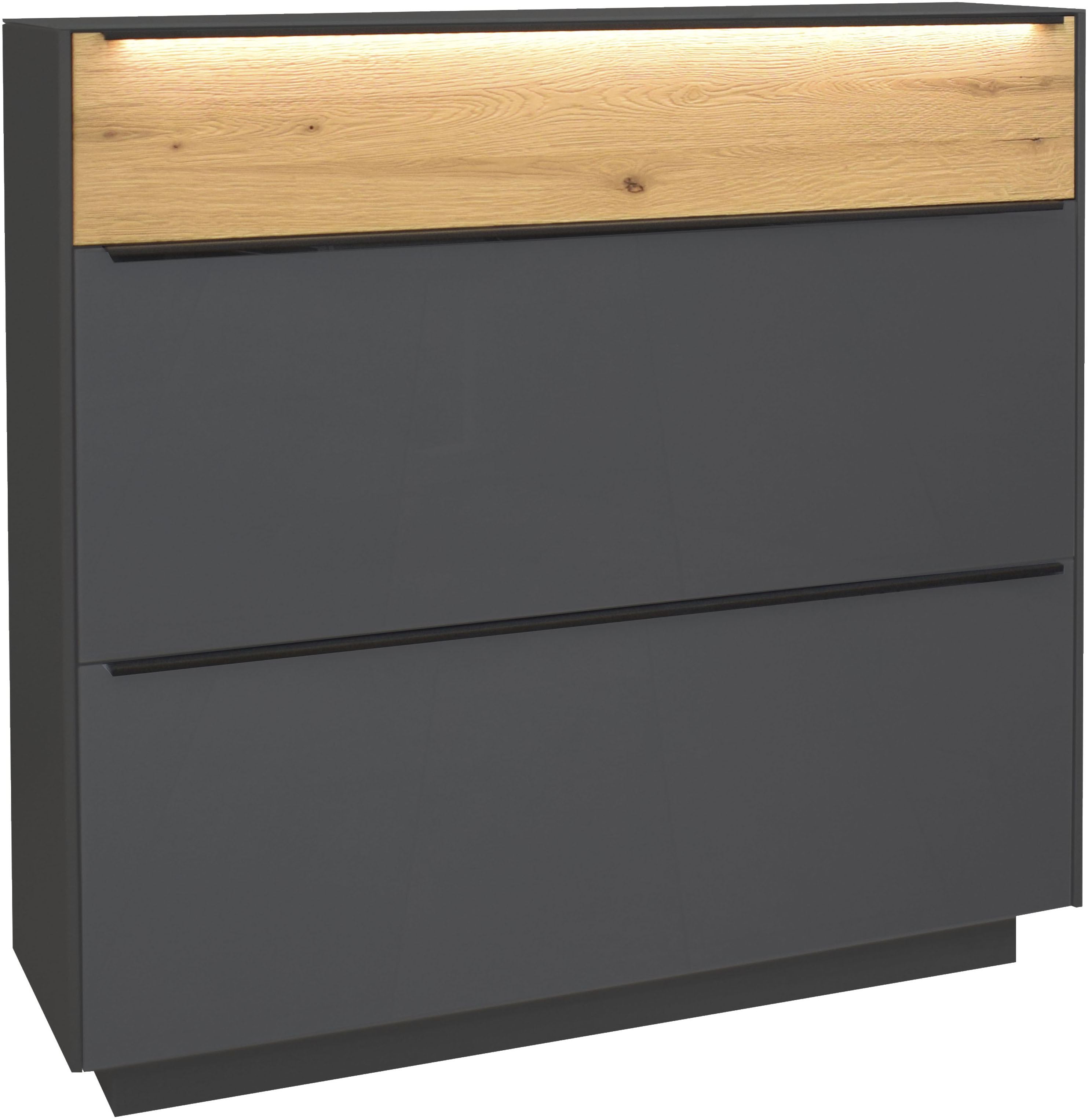 Mäusbacher Schuhschrank "Nova Garderobe" inkl. Metallschuhkörbe und Griffbeleuchtung BHT 107 x 110 x 32 cm