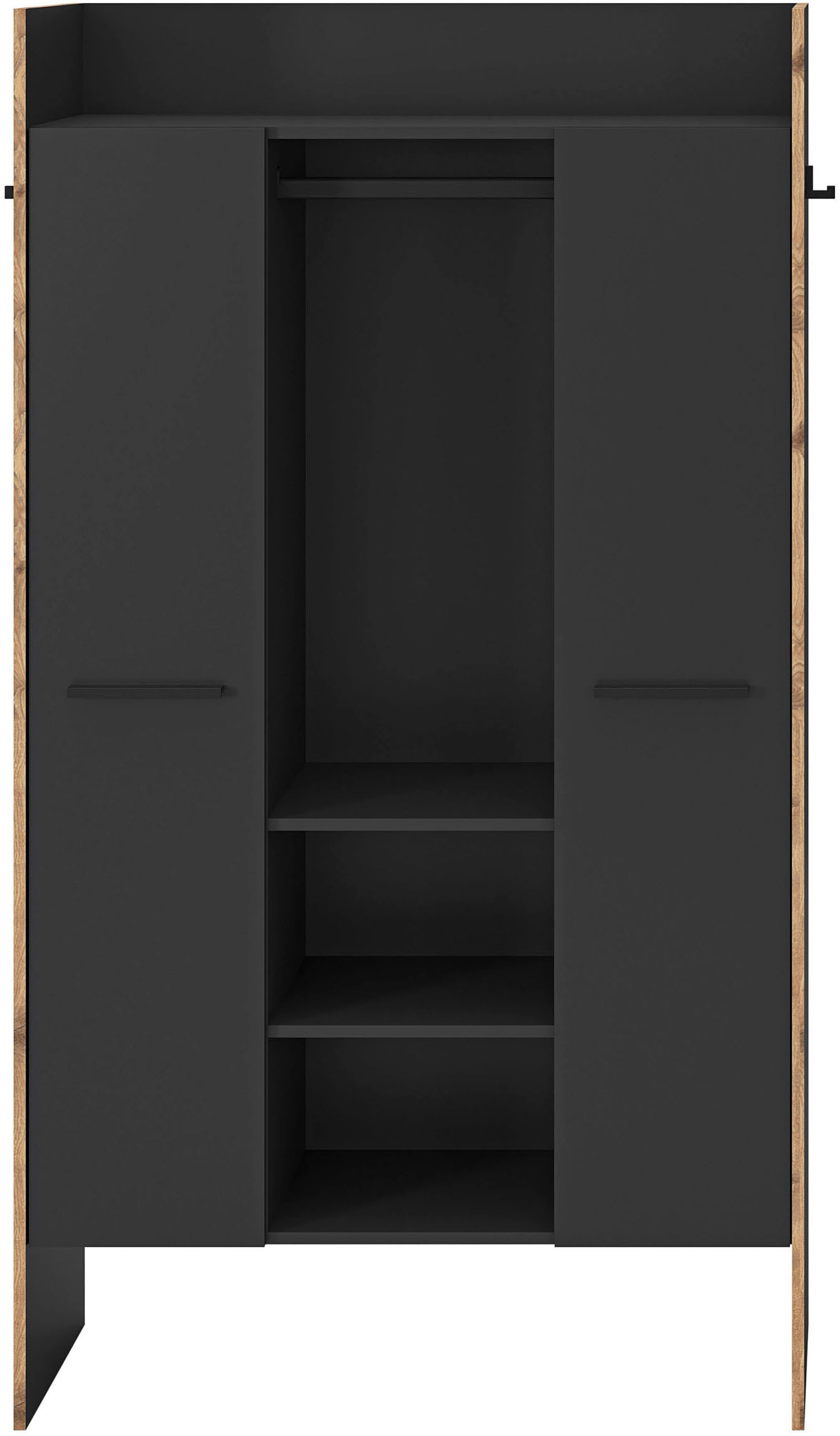 INOSIGN Garderobenschrank »MUSTA, Breite: 70cm, mit Kleiderstange, 2 Haken, 2 Türen, 1 Hutablage«, Dielenschrank, Flurschrank, Schrank, Universalschrank, Sitzbank