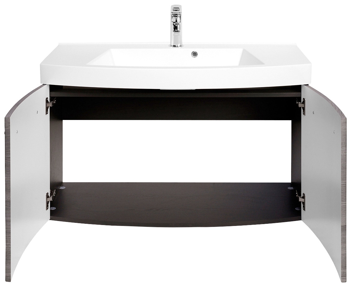 welltime Badmöbel-Set »Florida«, (2 St.), Waschplatz Breite 100 cm und Spiegelschrank