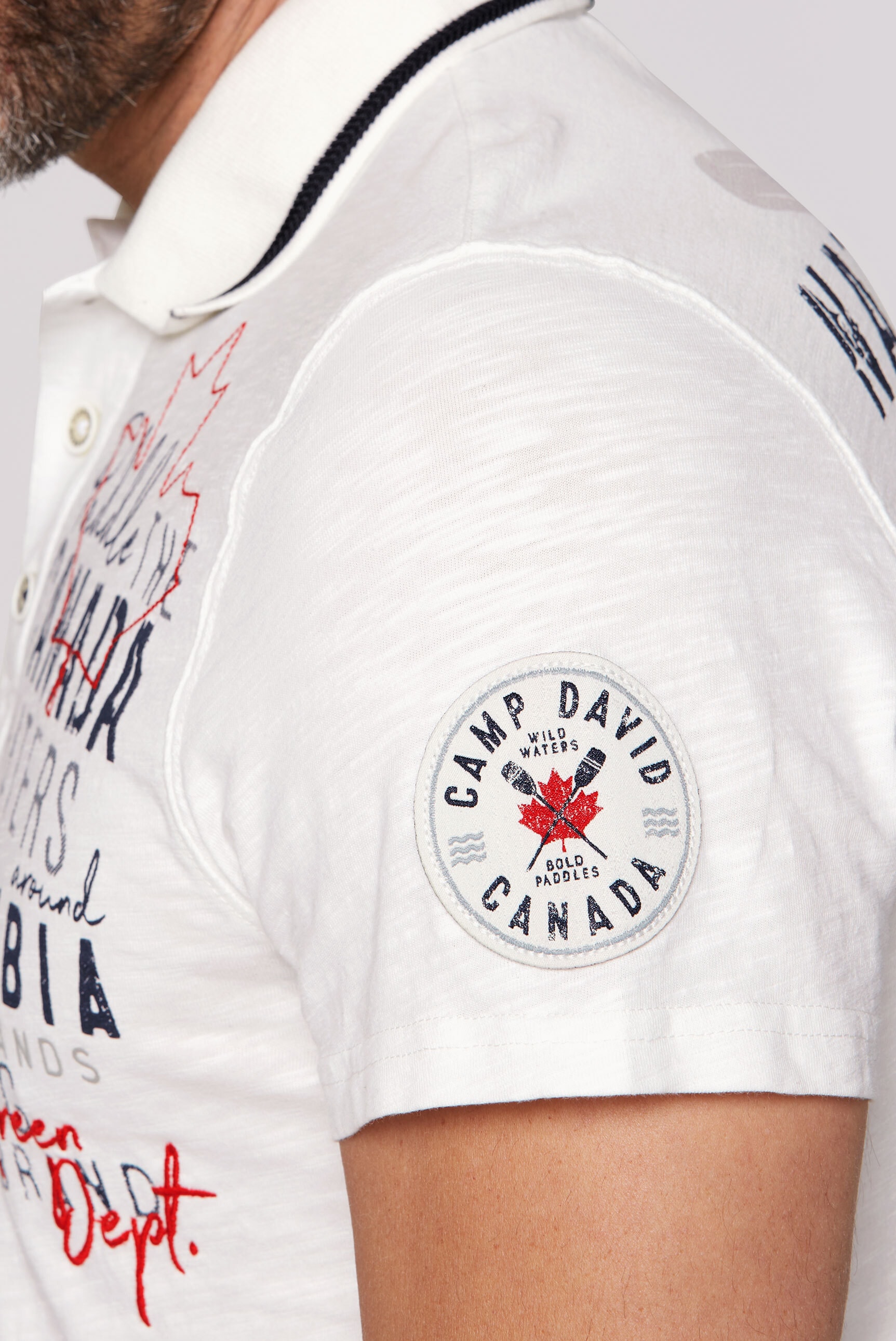 CAMP DAVID Poloshirt, aus Baumwolle