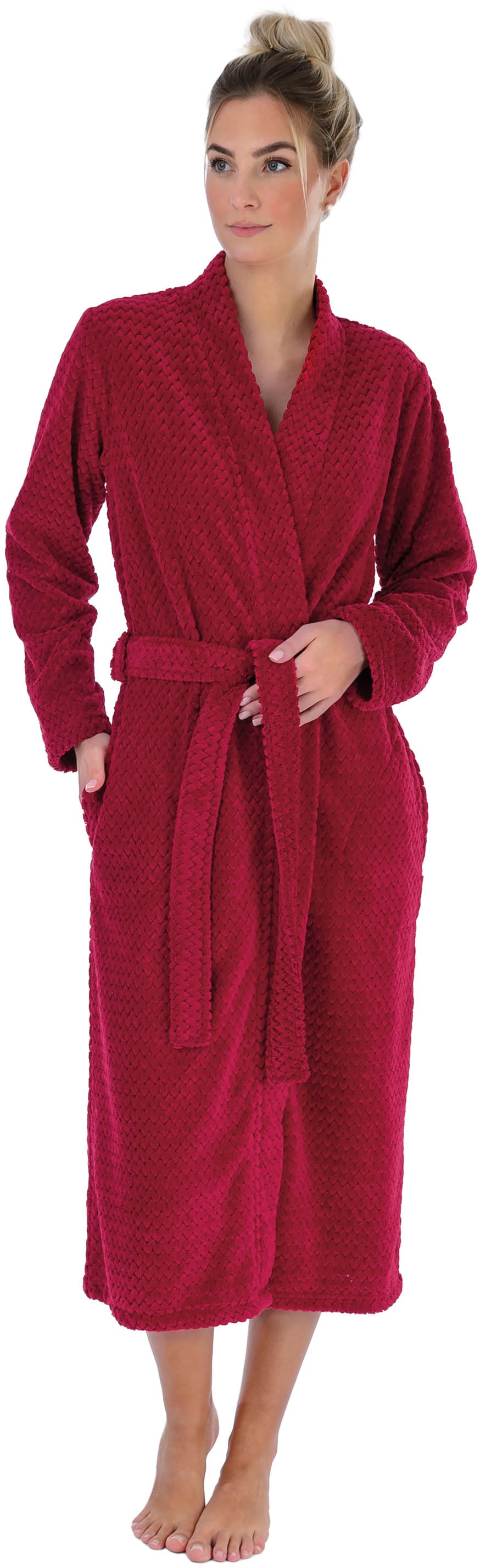 Wewo fashion Damenbademantel "5001" 1 Stk. Micro-Velour günstig online kaufen