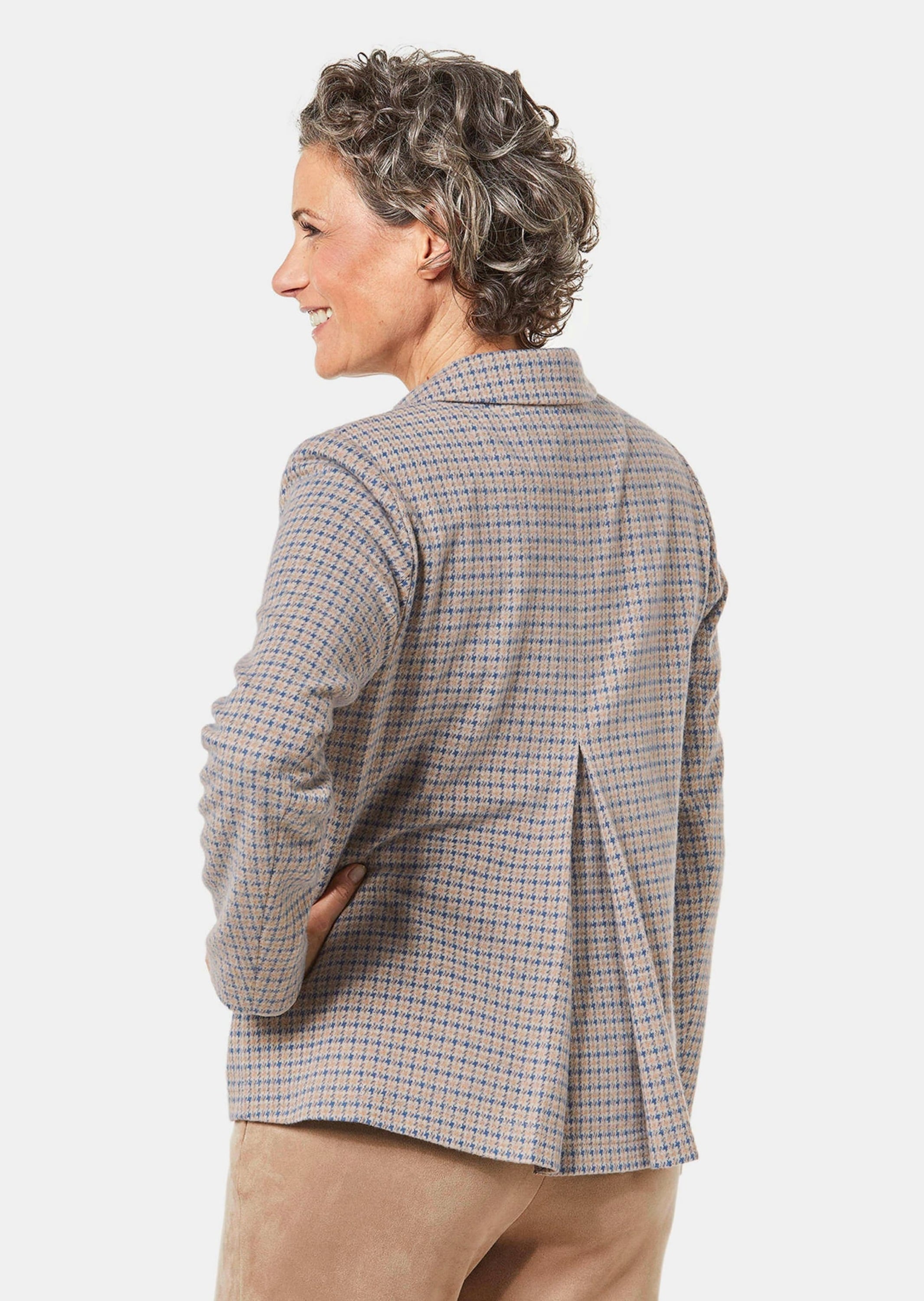 GOLDNER Jerseyblazer »Indoorjacke Indoorjacke aus strukturiertem Jersey«