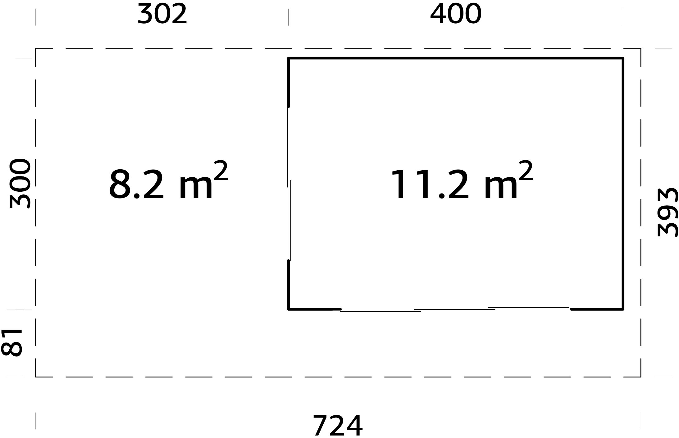Palmako Gartenhaus »Grace Slide Plus« verschiedene Farben