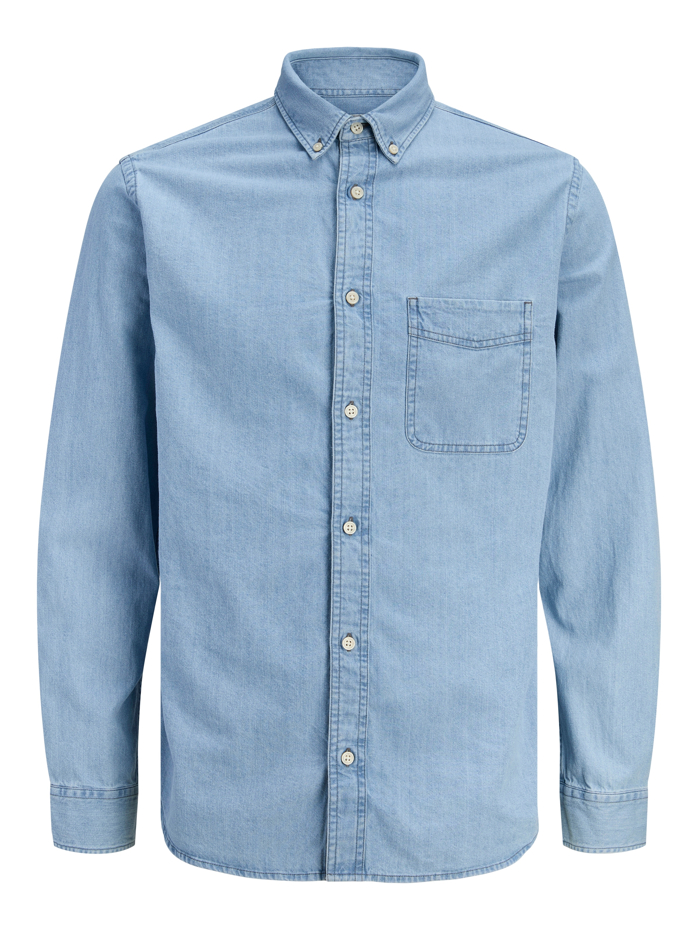 Jack & Jones Langarmhemd »JPRBLUDEREK DENIM L/S SHIRT«