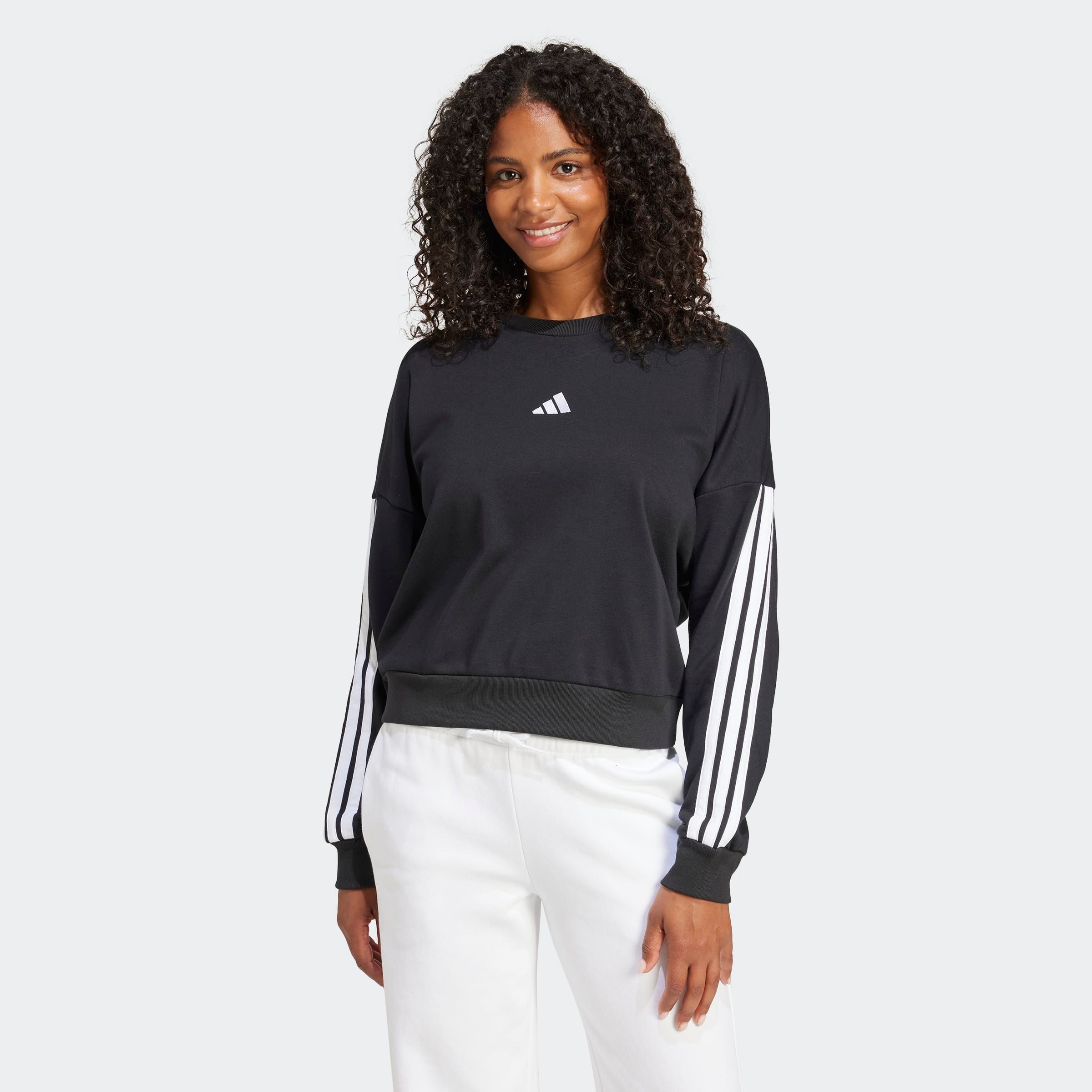 adidas Sportswear Sweatshirt "ESSENTIALS 3-STREIFEN FRENCH TERRY" günstig online kaufen