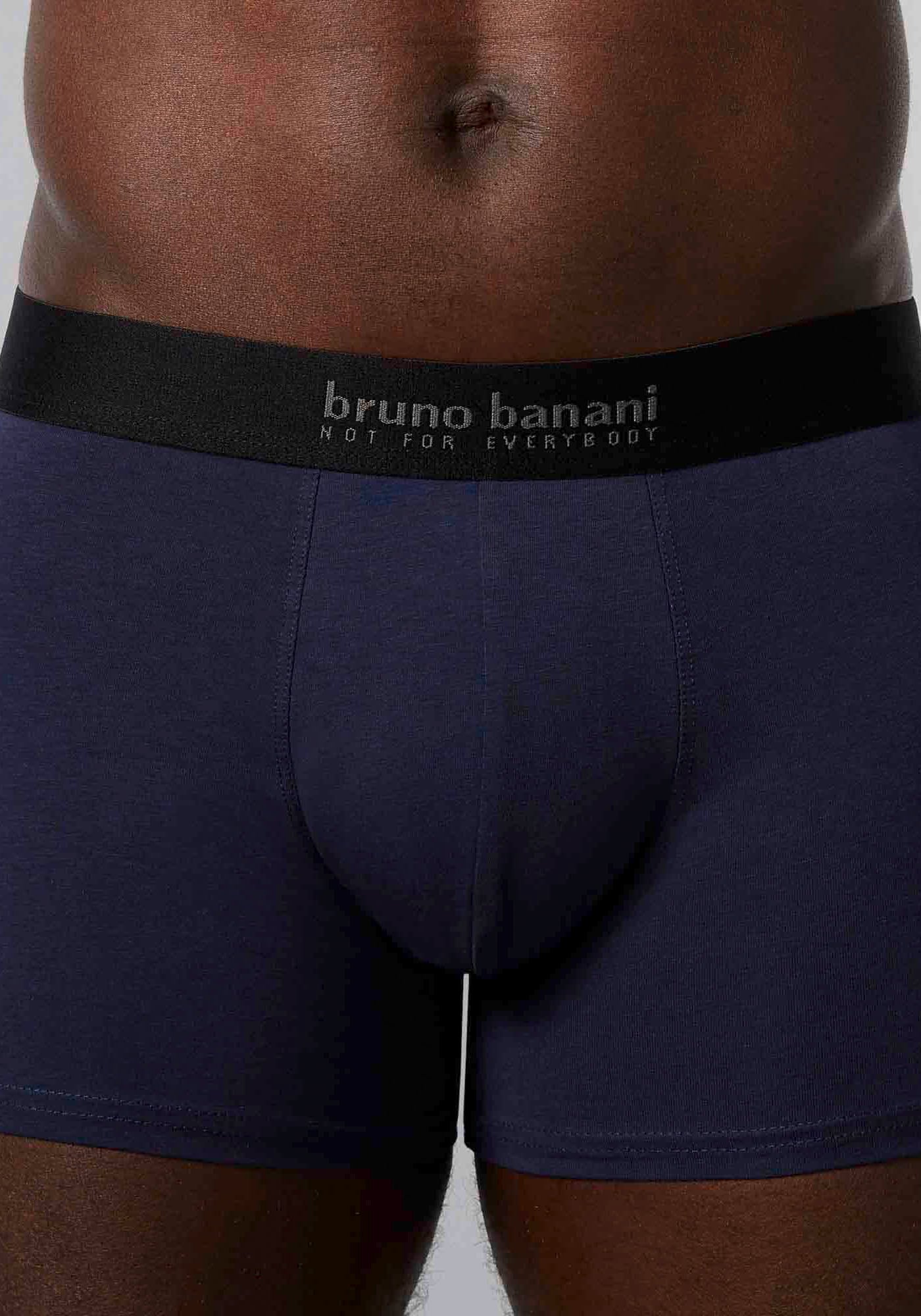Bruno Banani Boxershorts »Short 3Pack Energy Cotton«, (3er Pack), mit Schriftzug am Bund