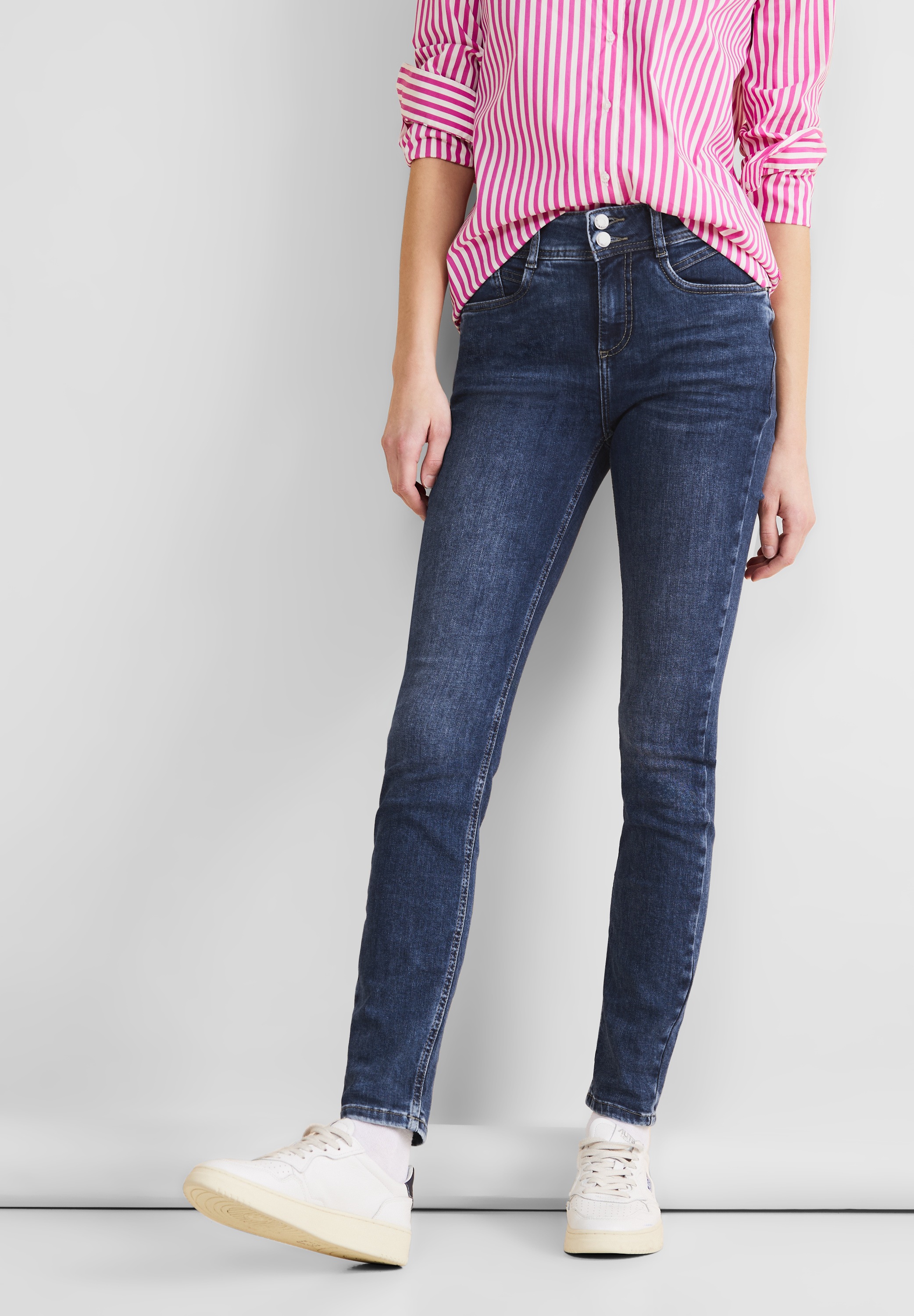 STREET ONE Slim-fit-Jeans, High Waist