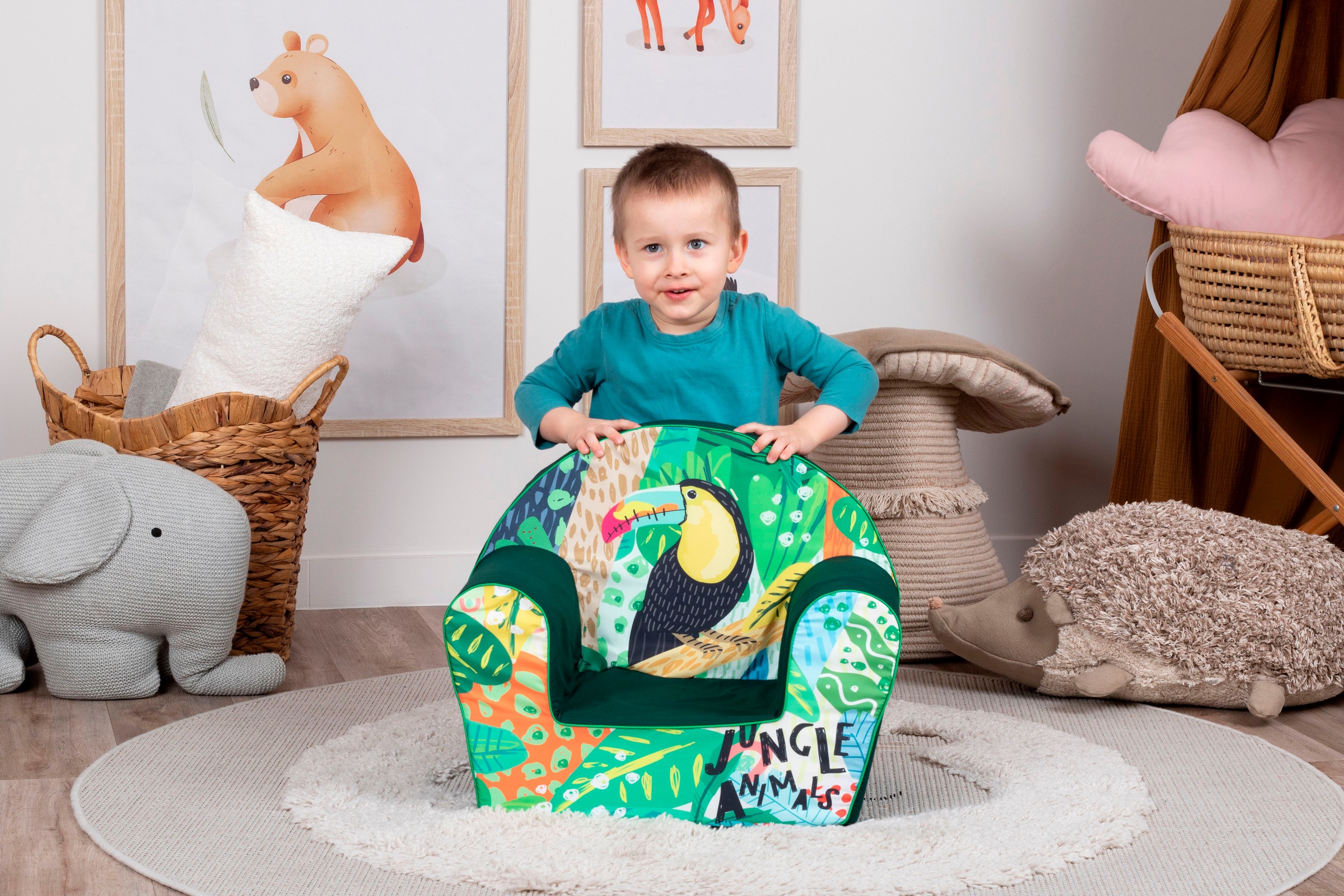 Knorrtoys® Sessel »Jungle animal« für Kinder; Made in Europe