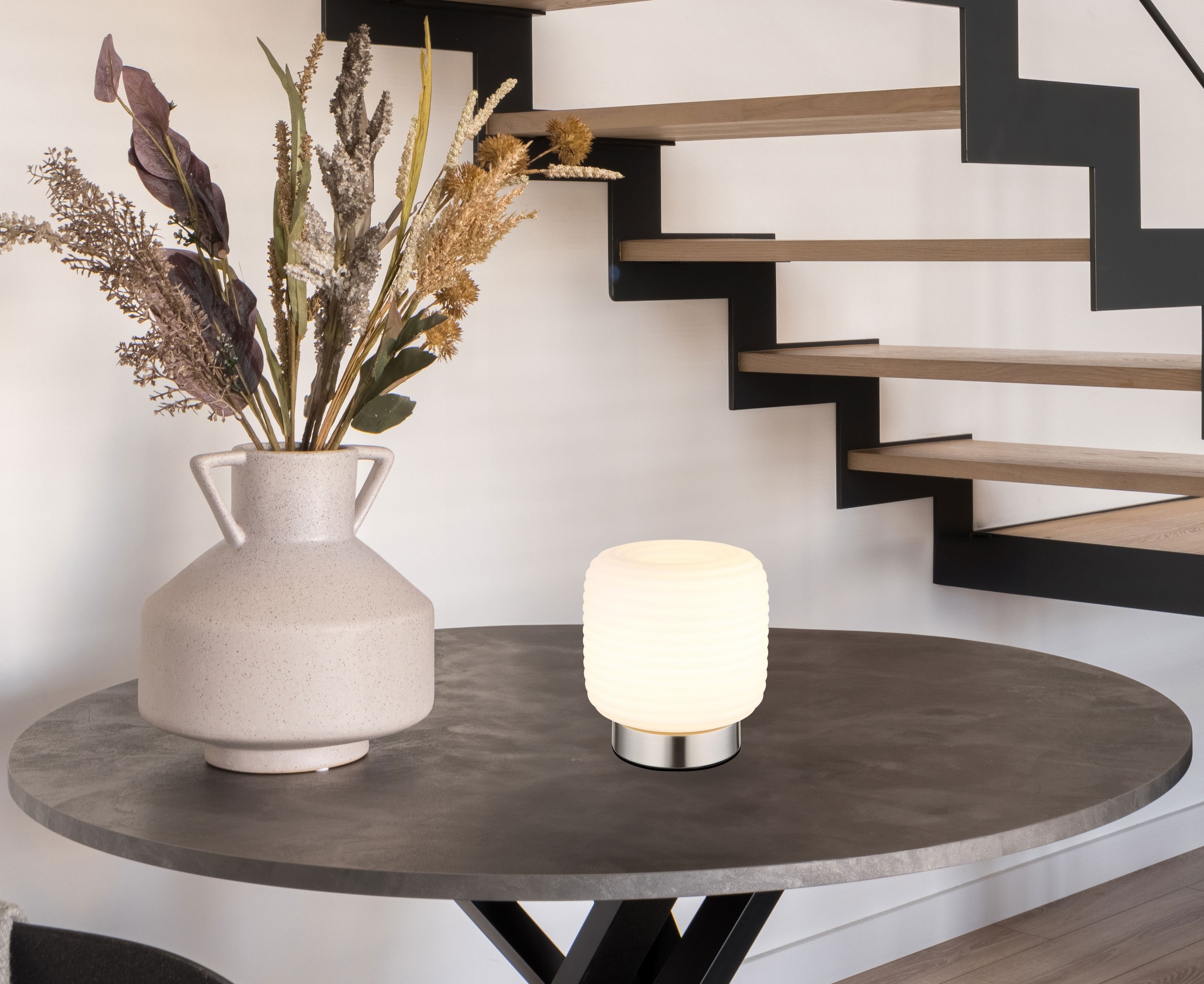 GLOBO LIGHTING Tischleuchte »KLADORA« E27 1 Stk. Tischlampe Nachttischlampe Deko-Tischleuchte Schlafzimmer