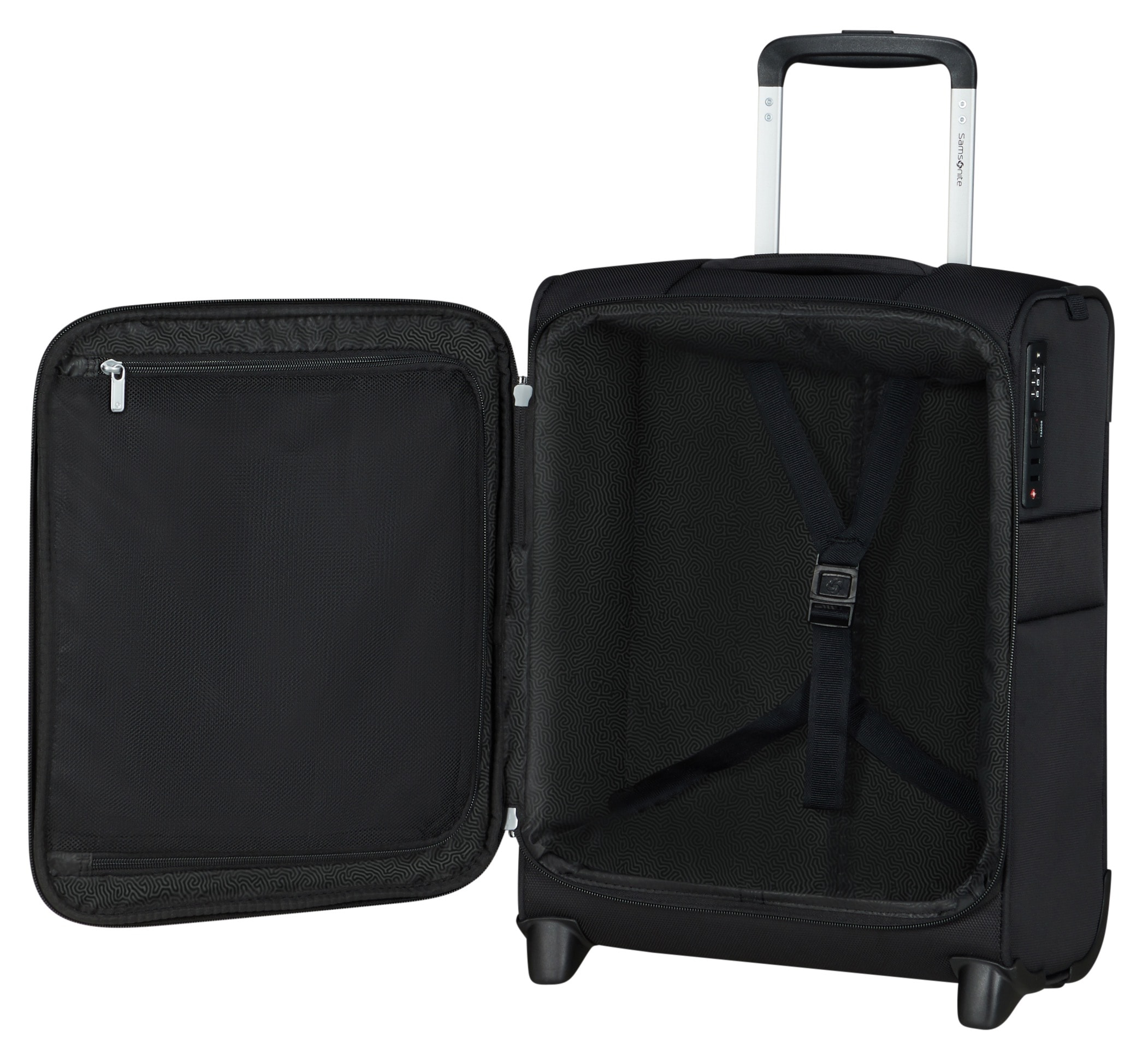 Samsonite Weichgepäck-Trolley »UPRIGHT 45/16 UNDERSEATER«, 2 St. Rollen, Handgepäck-Koffer, Reisekoffer, Koffer, Weichschalenkoffer, Trolley