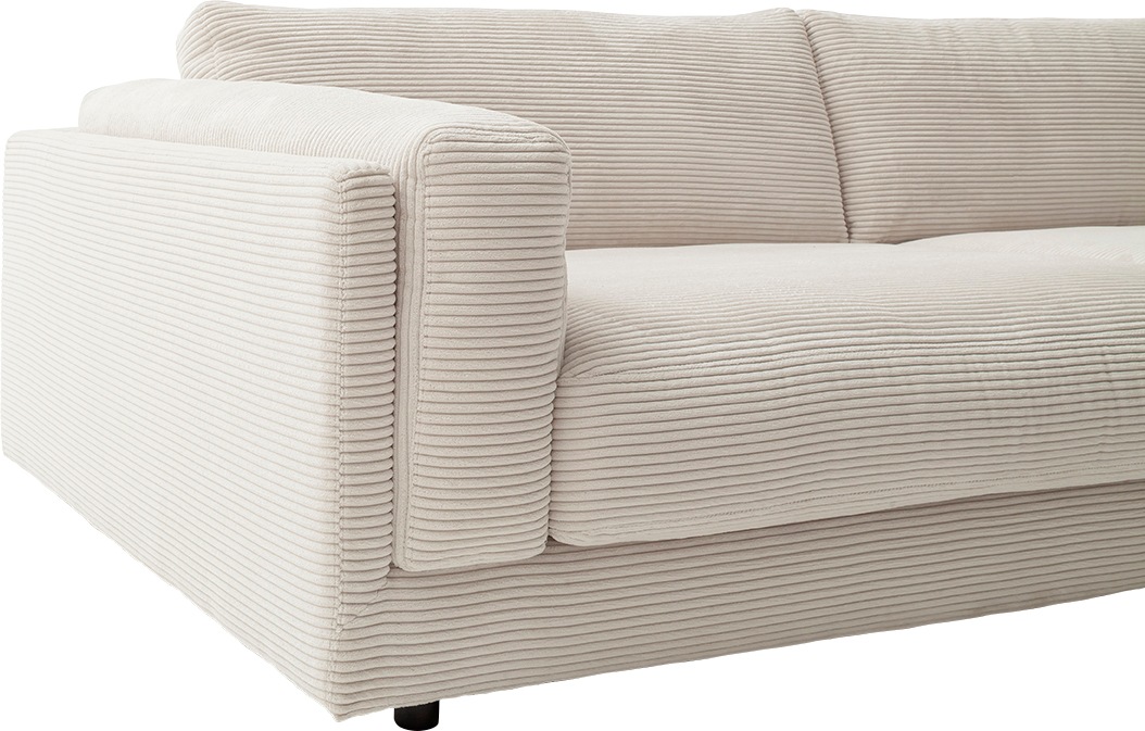 3C Candy Big-Sofa »Karalis mit extra großer Sitztiefe, elegantes Mega Sofa zum Relaxen,«, auch in Cord- oder Leder-Bezug, lose Kissen, loungige Bequemlichkeit