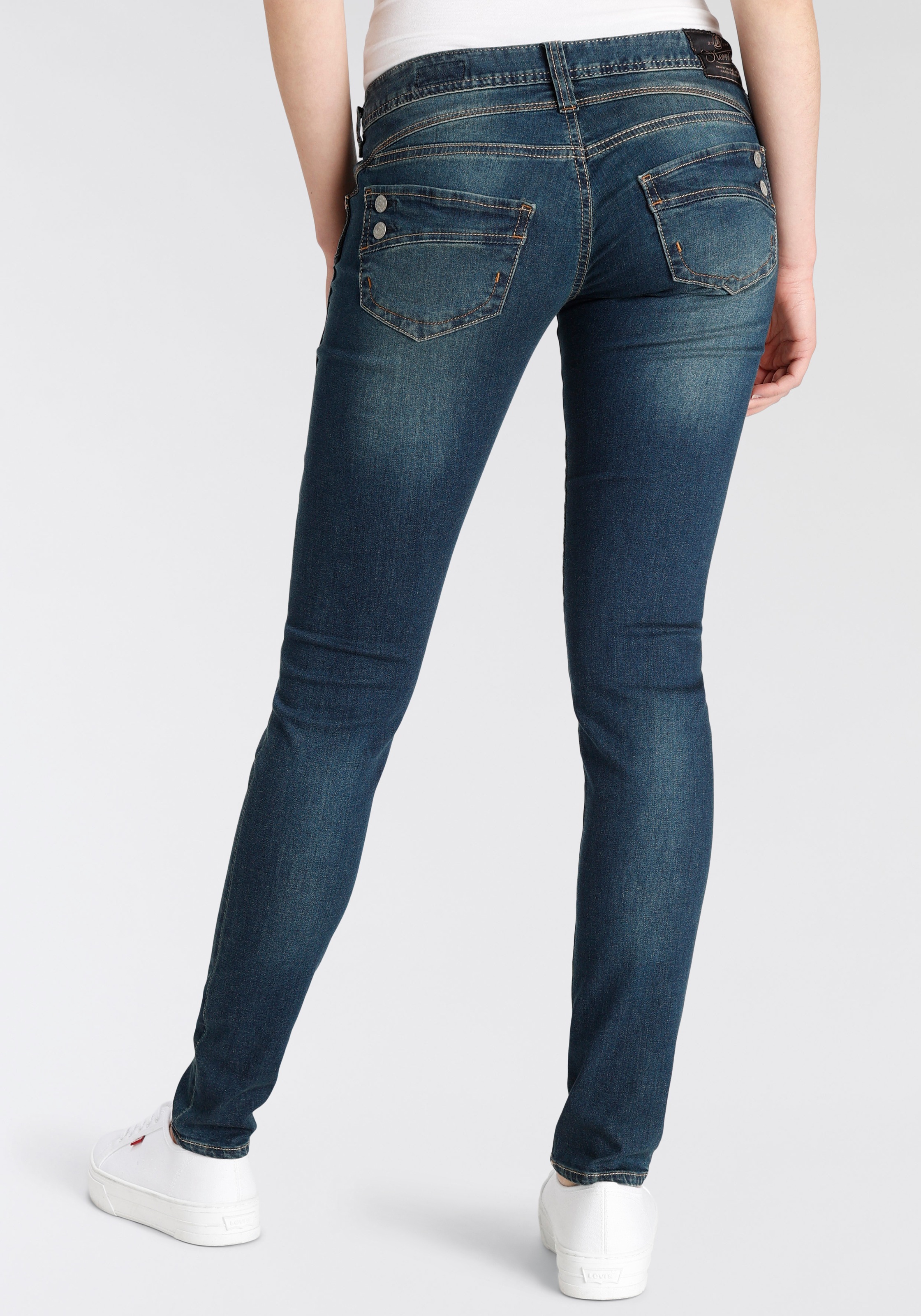 Herrlicher Röhrenjeans "Jeans Piper Slim Organic Denim", umweltfreundlich d günstig online kaufen