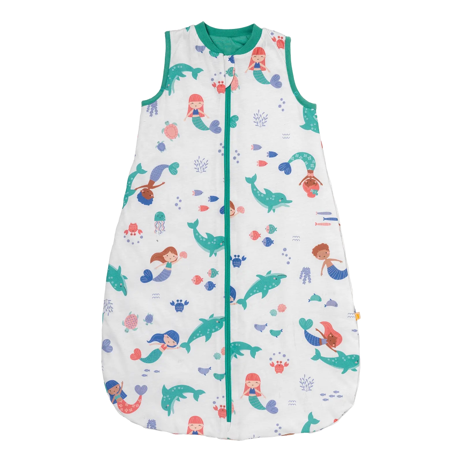 SCHLUMMERSACK Babyschlafsack "Schlafsack ohne Füßen 1.0 Tog", L: 90cm, grün, Schlafsäcke