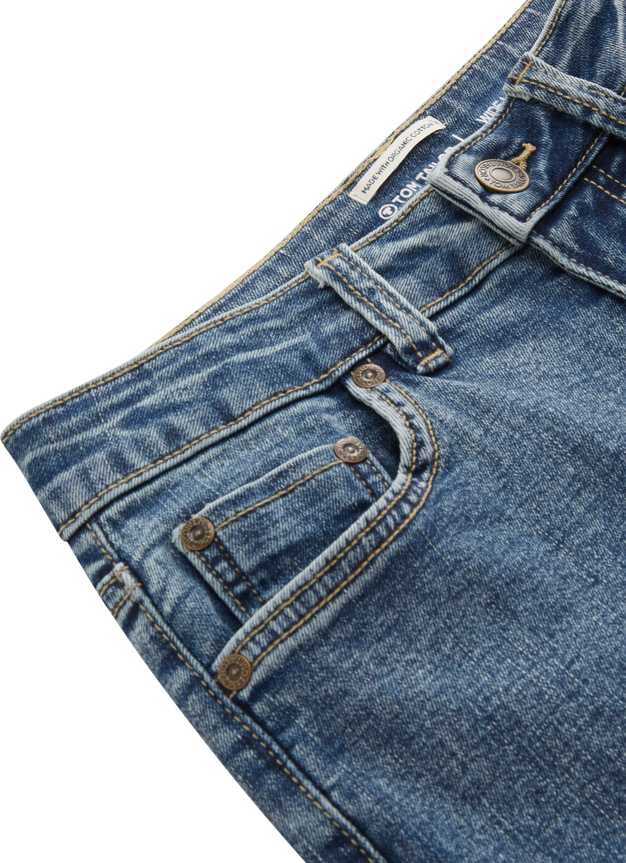 TOM TAILOR Weite Jeans, mit | BAUR Knopf- und Reißverschluss