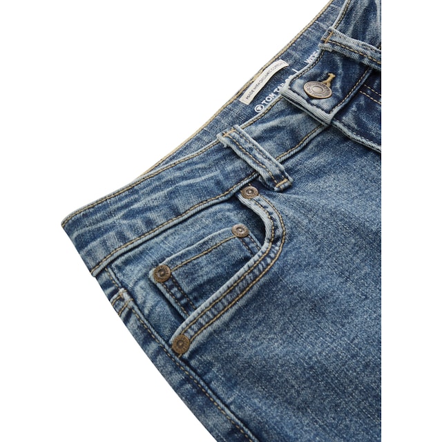 TOM TAILOR Weite Jeans, mit Knopf- und Reißverschluss | BAUR
