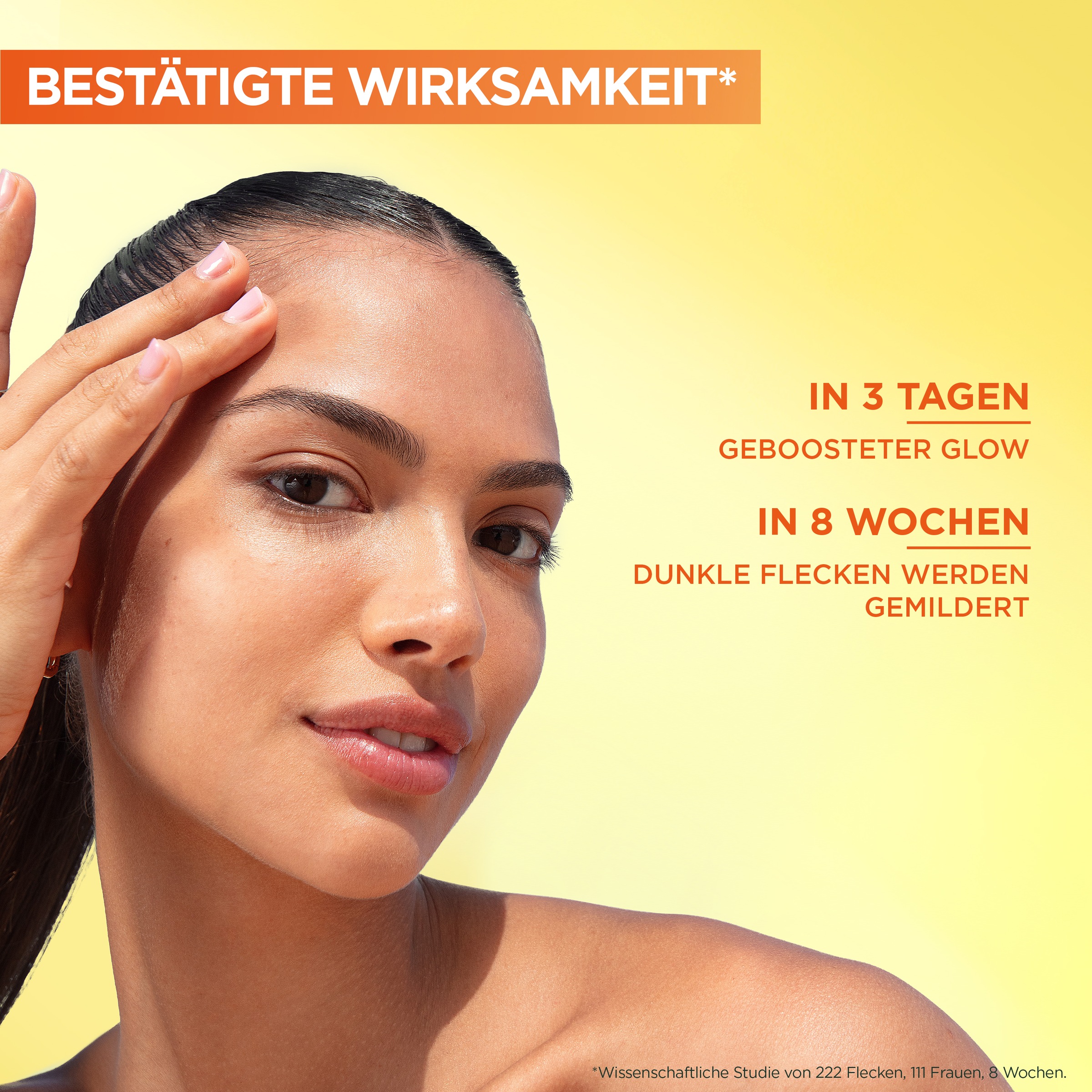 GARNIER Gesichtsserum »SkinActive Vitamin C« wirkt Pigmentflecken entgegen, die Haut wird glatter